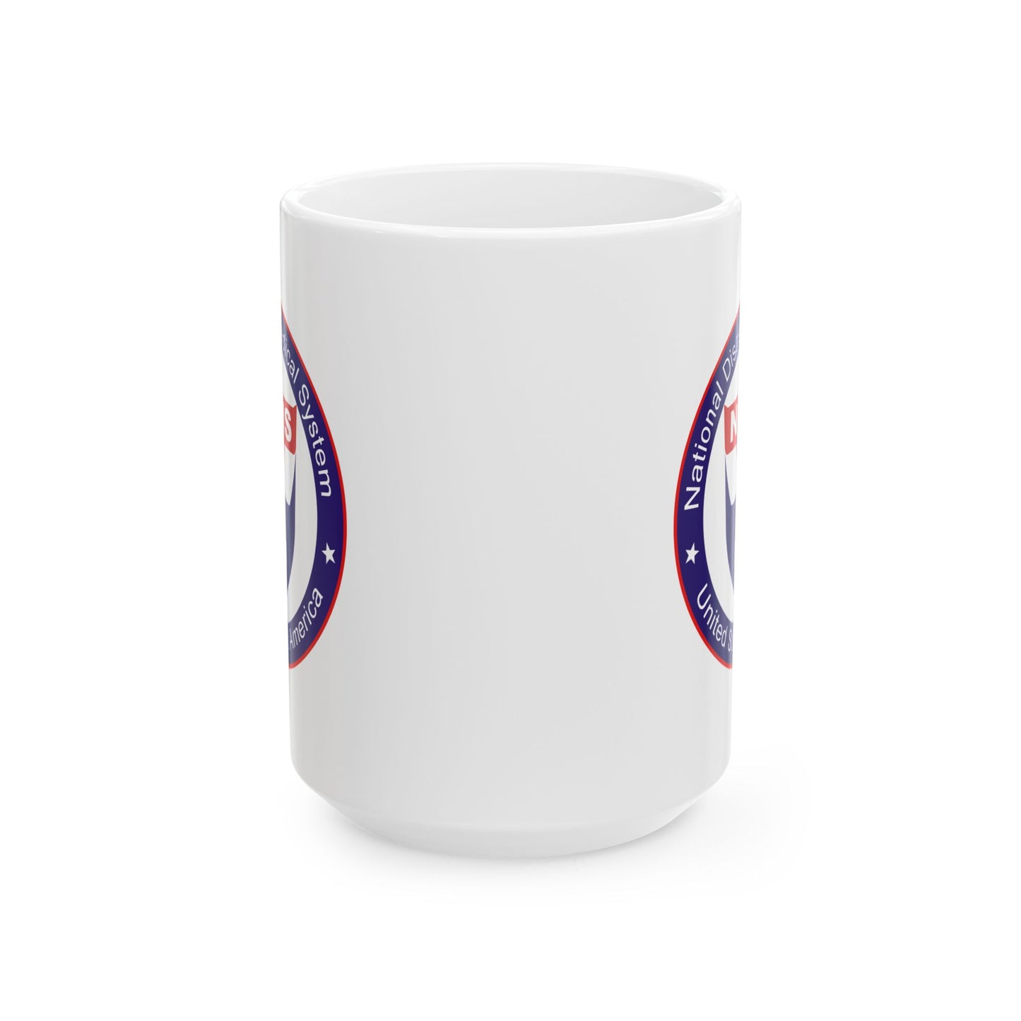 National Disaster Medical System Coffee Mug - Double Sided Print, White Ceramic, 15oz by TheGlassyLass.com