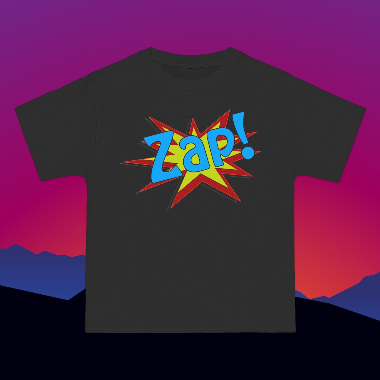 Zap T-Shirt: (Hanes Beefy-T 100% Preshrunk Cotton) Custom Printed by TheGlassyLass.com
