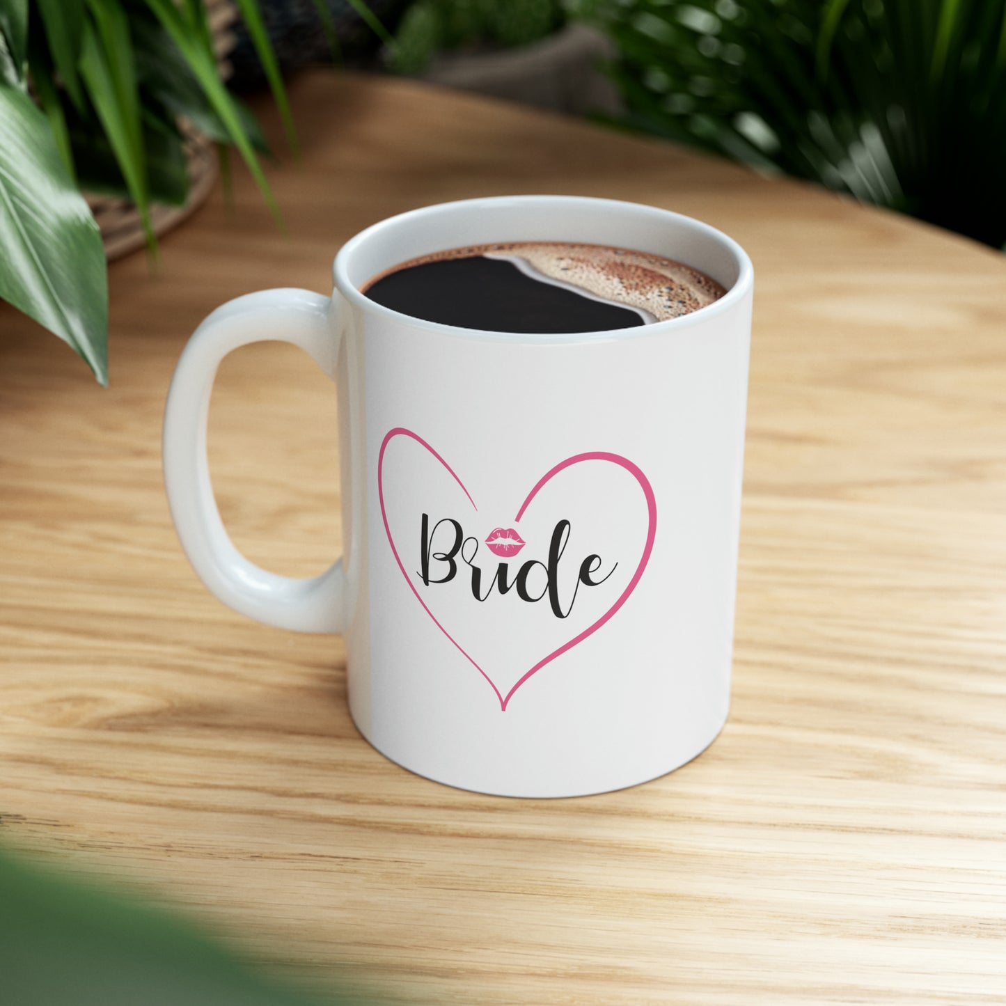Bride Coffee Mug - Double Sided 11oz White Ceramic by TheGlassyLass.com