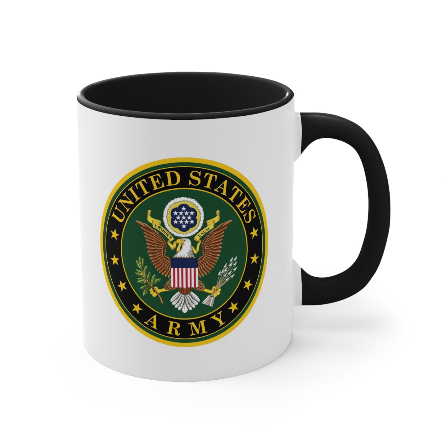 US Army Seal Coffee Mug - Double Sided White Ceramic 11oz by TheGlassyLass.com