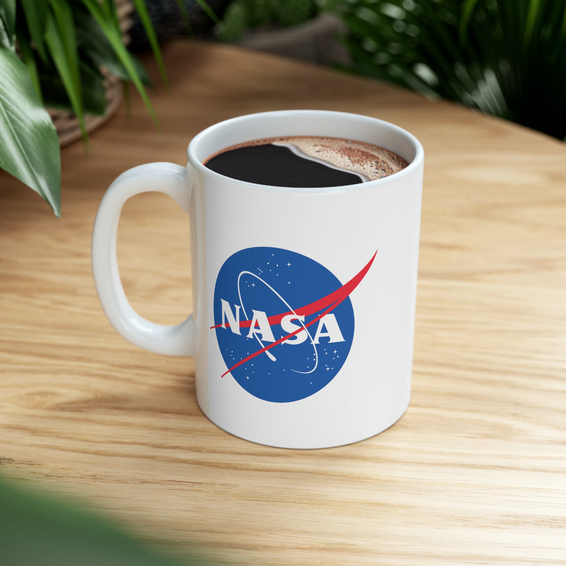 NASA Seal Coffee Mug - Double Sided White Ceramic 11oz by TheGlassyLass.com