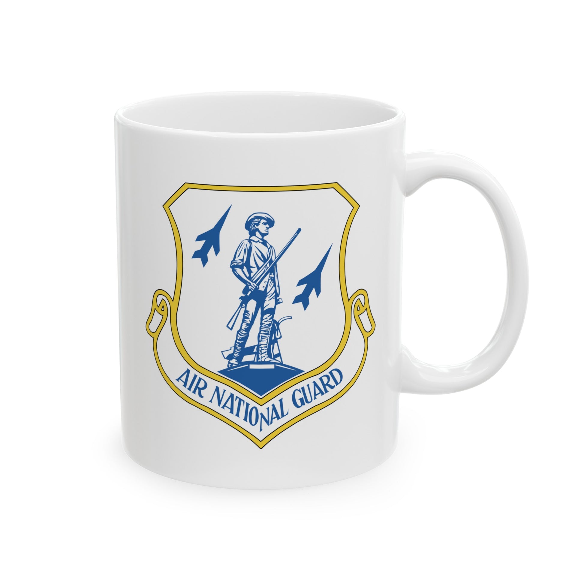 US Air Force Air National Guard - Double Sided White Ceramic Coffee Mug 11oz by TheGlassyLass.com