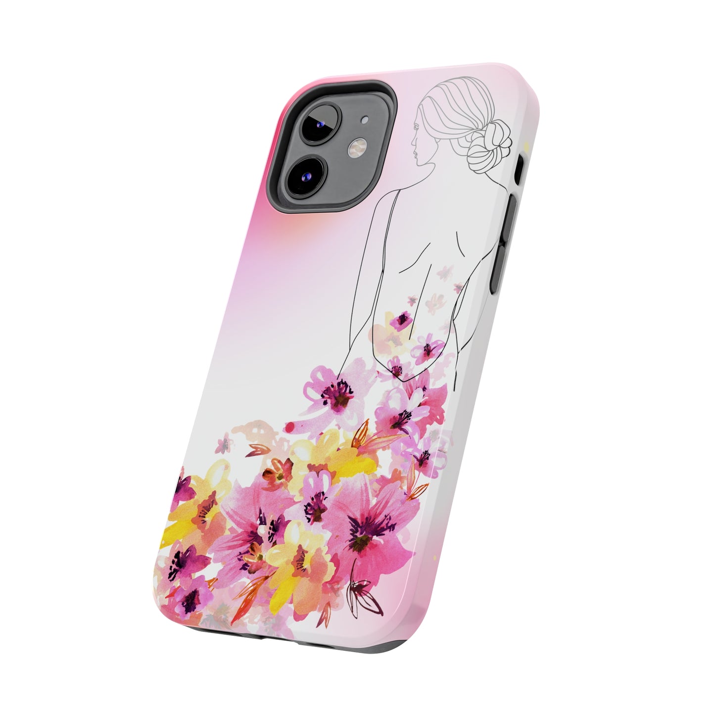 Flower Train Custom Printed iPhone case by TheGlassyLass.com