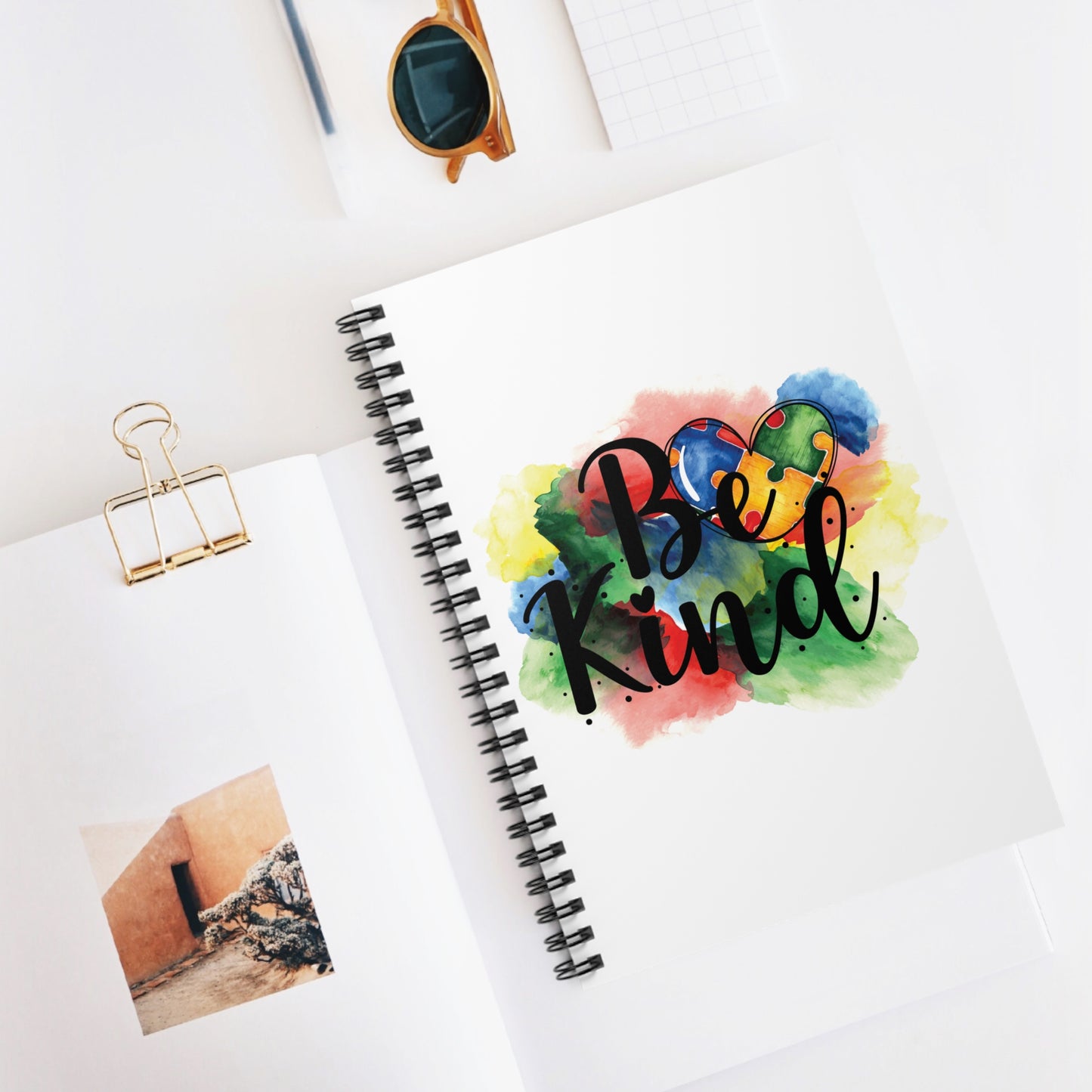 Be Kind Autism Aware: Spiral Notebook - Log Books - Journals - Diaries - and More Custom Printed by TheGlassyLass