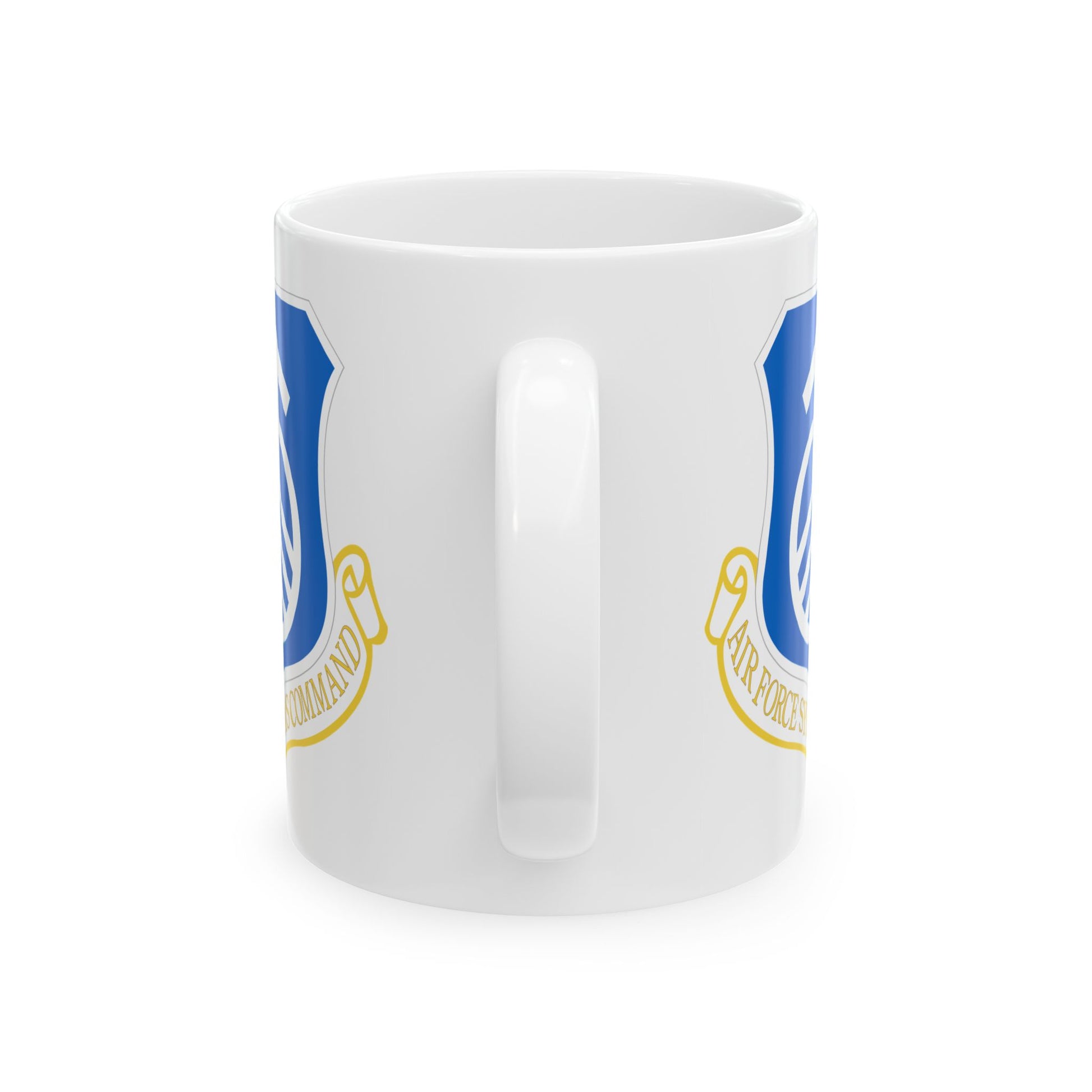 US Air Force Systems Command Seal Coffee Mug - Double Sided Print, White Ceramic, 11oz by TheGlassyLass.com