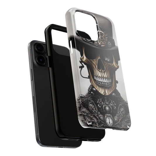 Steampunk Skull: iPhone Tough Case Design - Wireless Charging - Superior Protection - Original Designs by TheGlassyLass.com