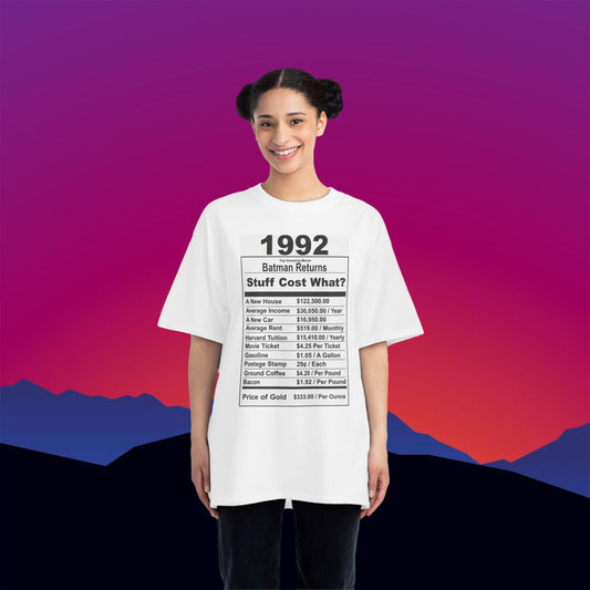 1992 Birthday T-Shirt: (Hanes Beefy-T 100% Preshrunk Cotton Custom Printed by TheGlassyLass.com
