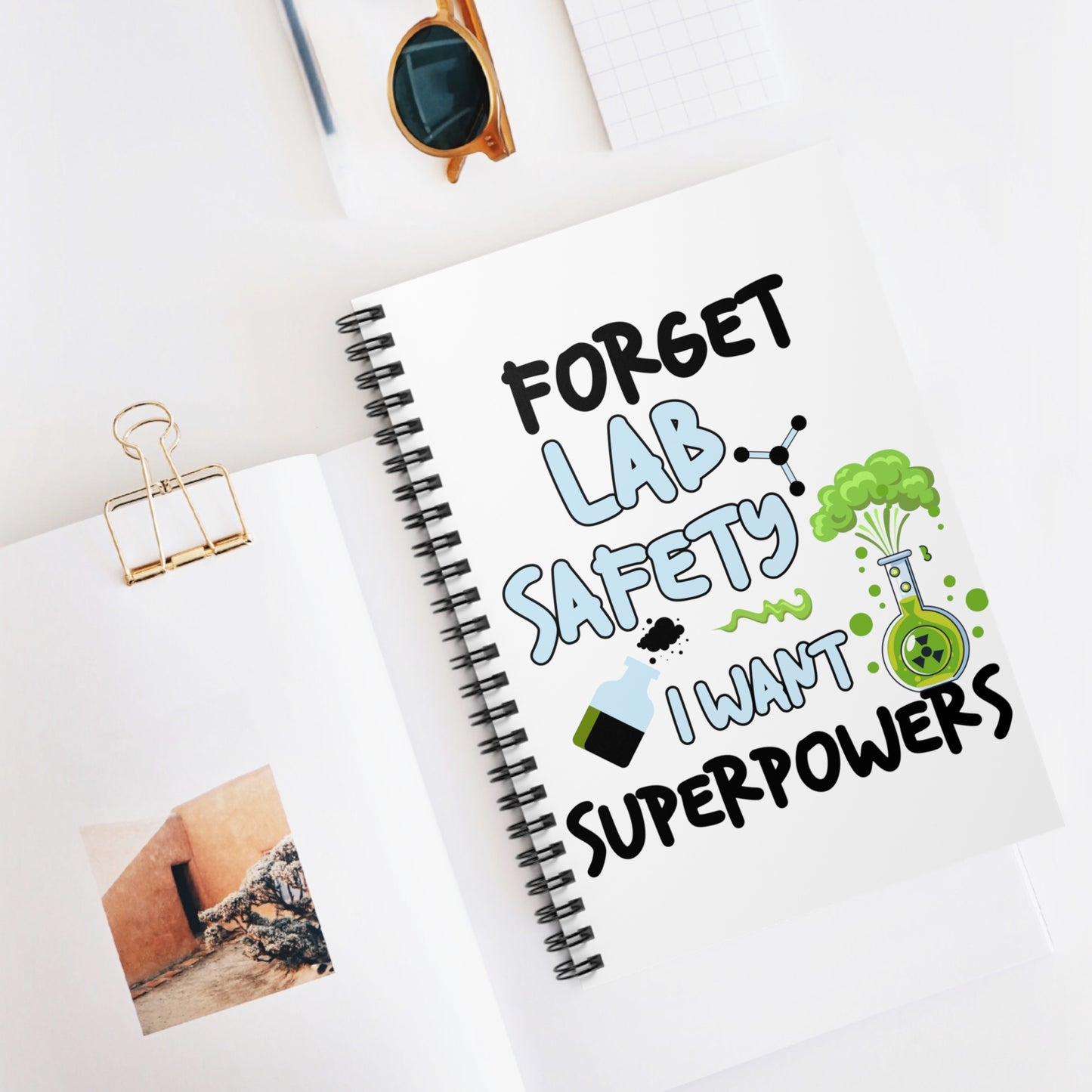 I Want Superpowers: Spiral Notebook - Log Books - Journals - Diaries - and More Custom Printed by TheGlassyLass