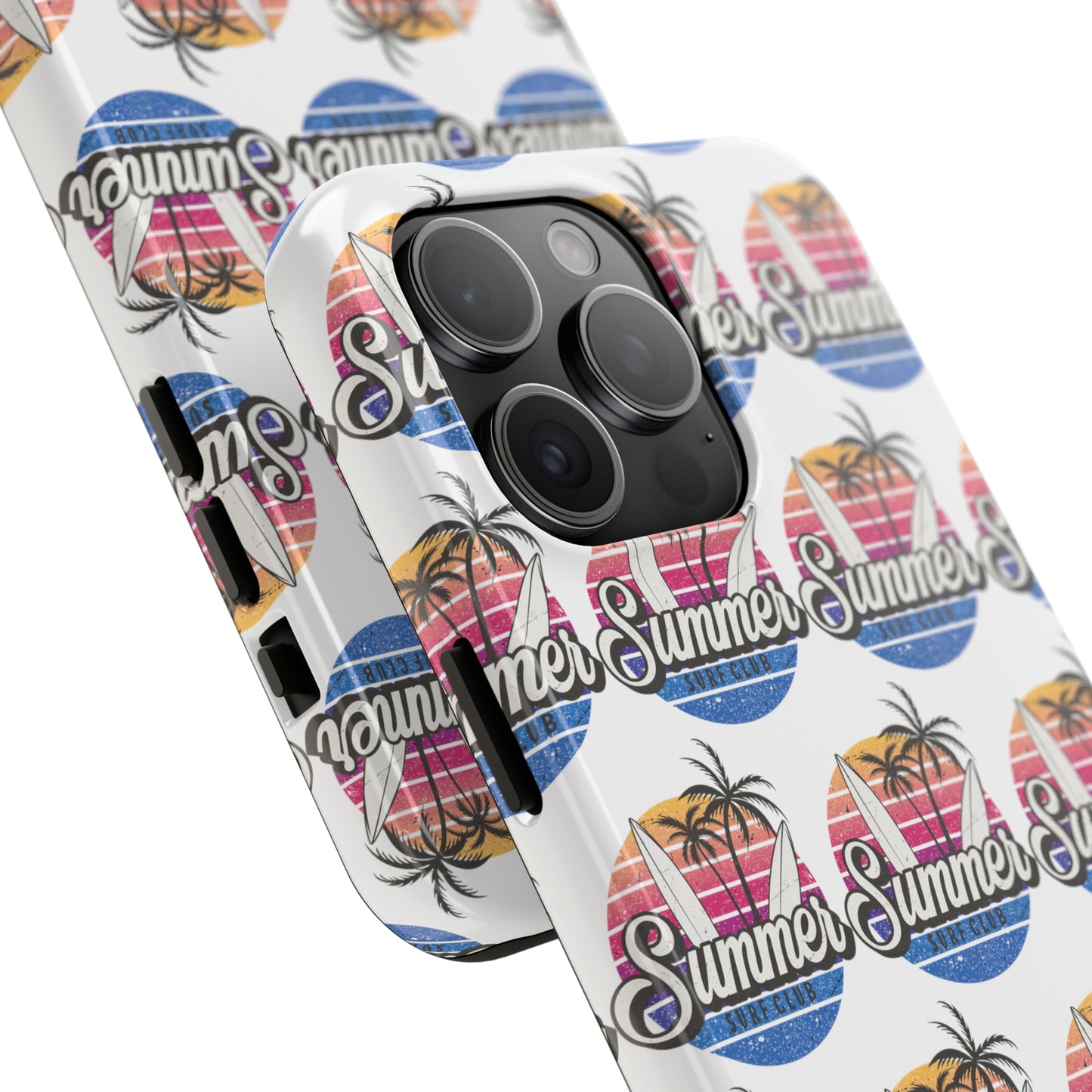 Summer Surf Club: iPhone Tough Case Design - Wireless Charging - Superior Protection - Original Designs by TheGlassyLass.com