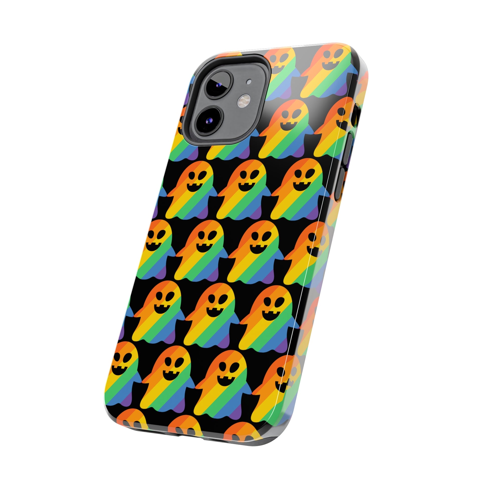 Ghost of Rainbow Pride: iPhone Tough Case Design - Wireless Charging - Superior Protection - Original Designs by TheGlassyLass.com
