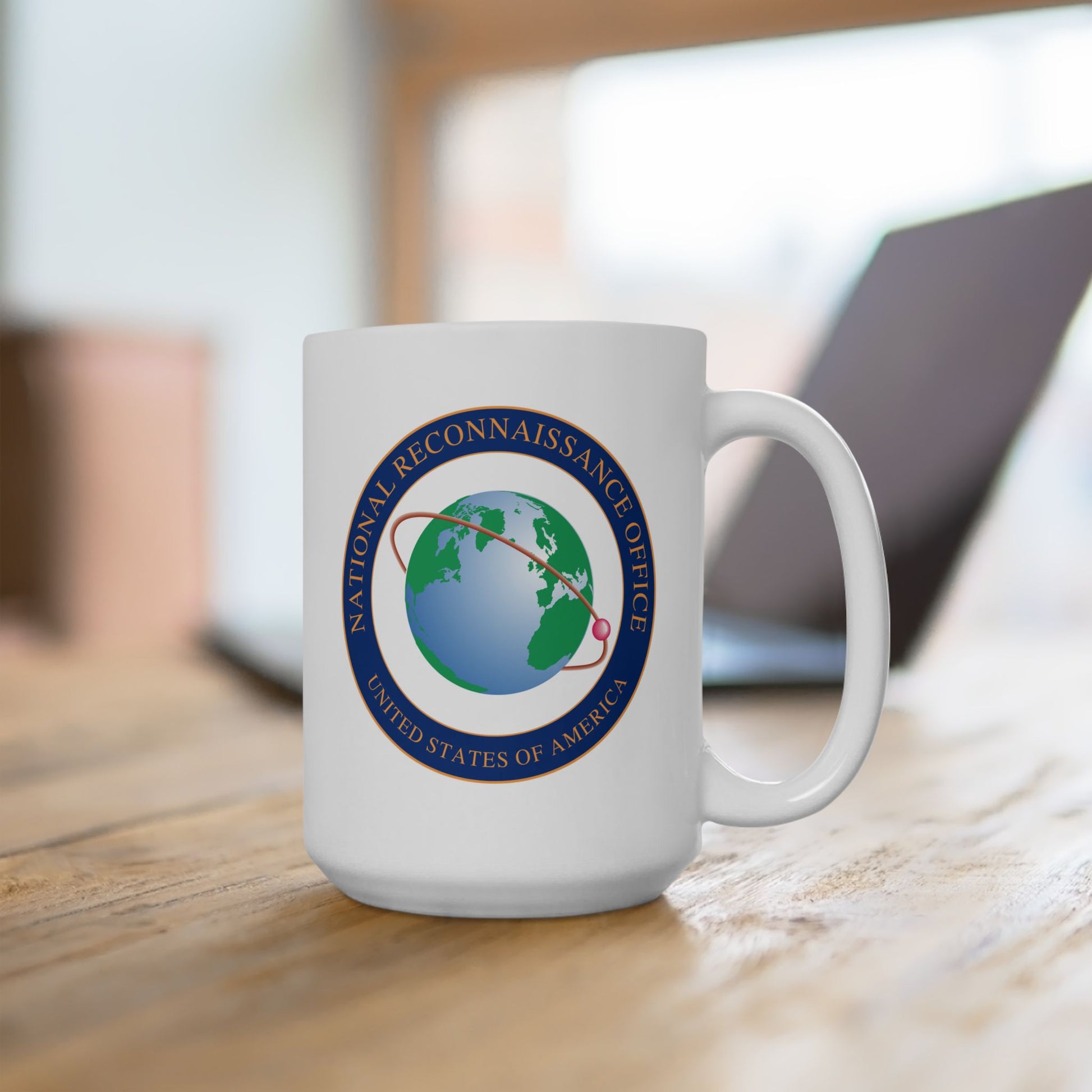 United States National Reconnaissance Office Coffee Mug - Double Sided White Ceramic 15oz by TheGlassyLass.com