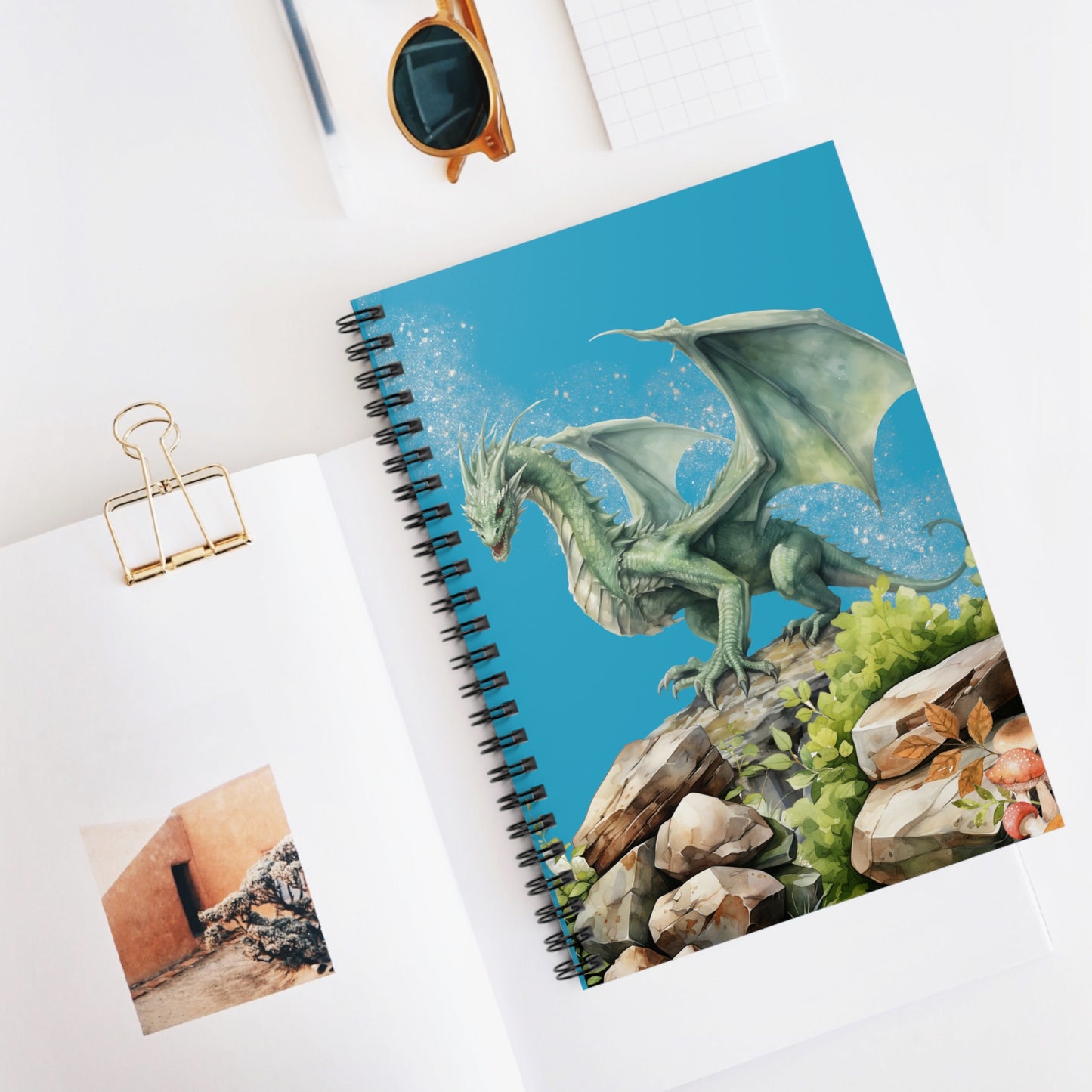 Clear Blue Skies Ahead: Spiral Notebook - Log Books - Journals - Diaries - and More Custom Printed by TheGlassyLass