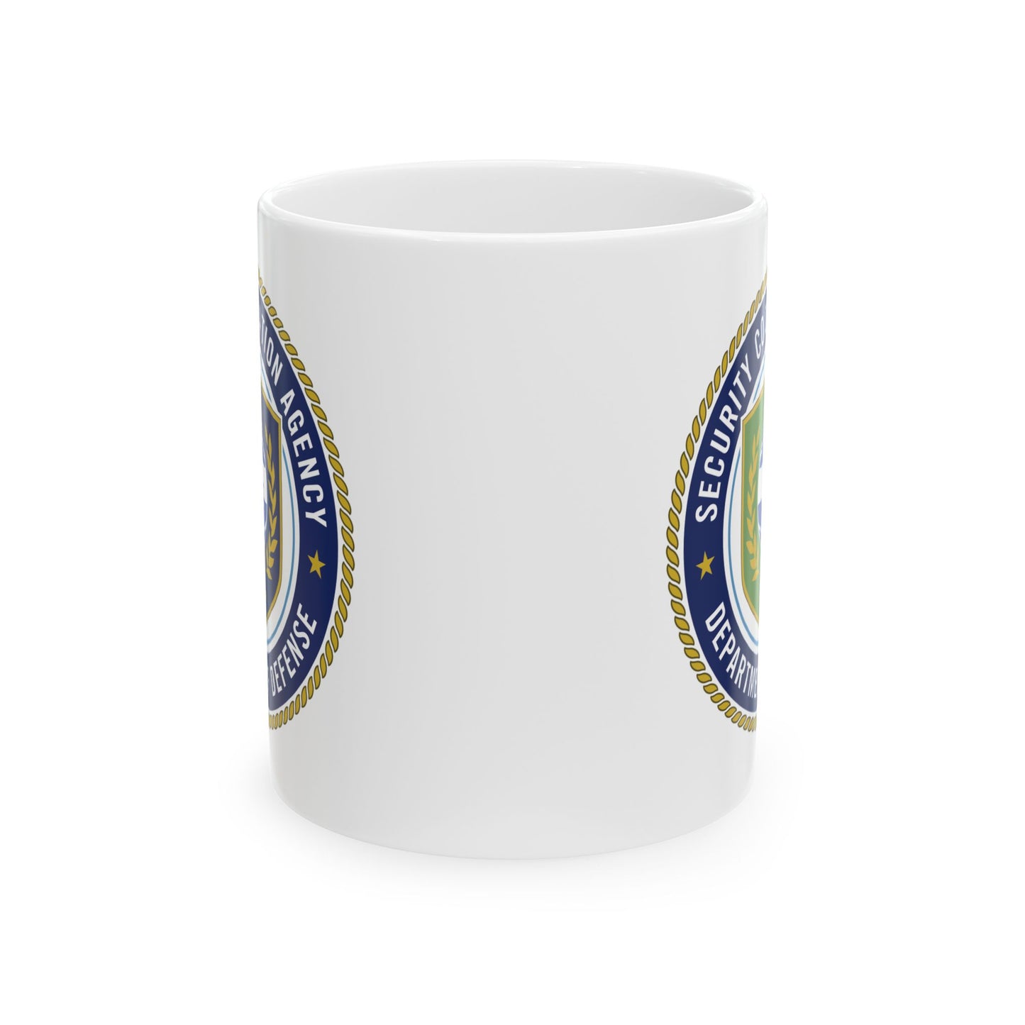 Defense Security Cooperation Agency Coffee Mug - Double Sided Print, White Ceramic, 11oz by TheGlassyLass.com