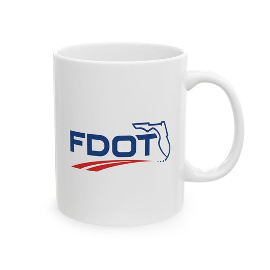Florida Department of Transportation - Double Sided White Ceramic 11oz by TheGlassyLass.com