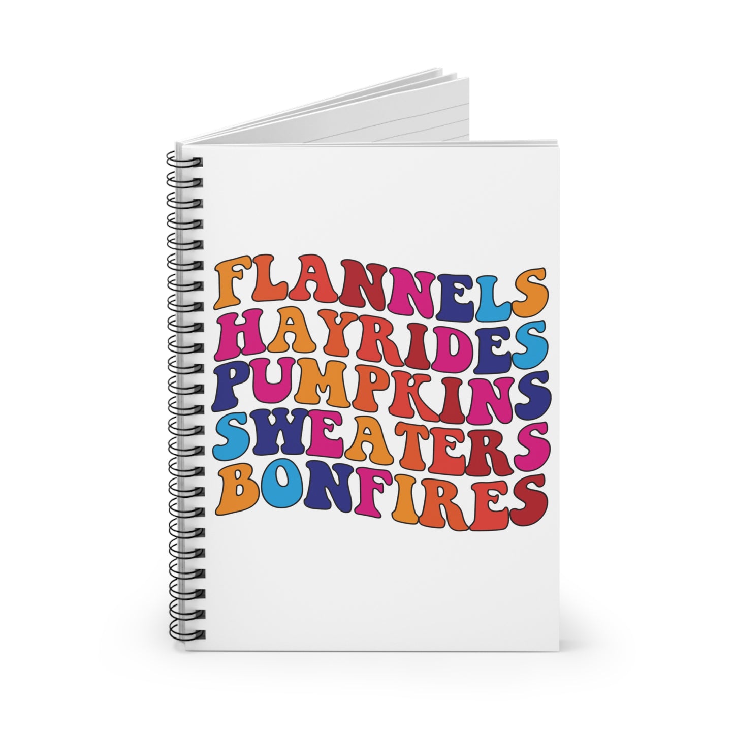 Flannels & Hayrides: Spiral Notebook - Log Books - Journals - Diaries - and More Custom Printed by TheGlassyLass