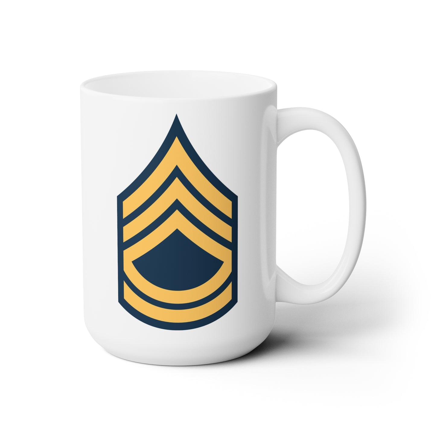 US Army Sergeant 1st Class Coffee Mug - Double Sided Print White Ceramic 15oz by TheGlassyLass.com