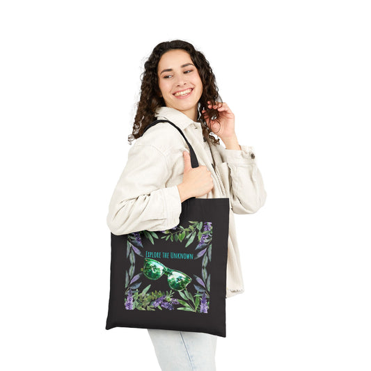 Explore The Unknown Logo Tote Bag - Heavyweight 100% Cotton Canvas by TheGlassyLass.com