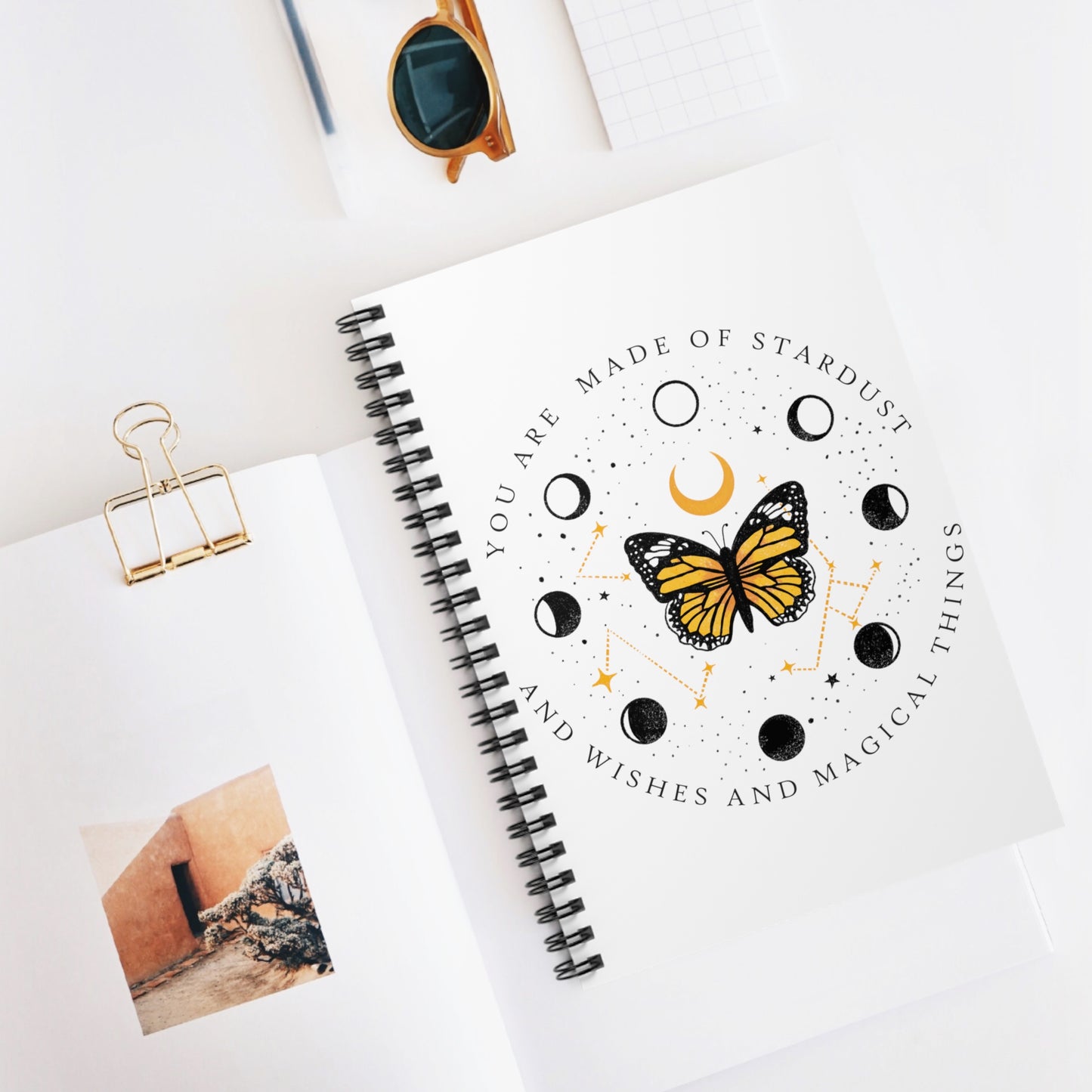 Made of Stardust: Spiral Notebook - Log Books - Journals - Diaries - and More Custom Printed by TheGlassyLass