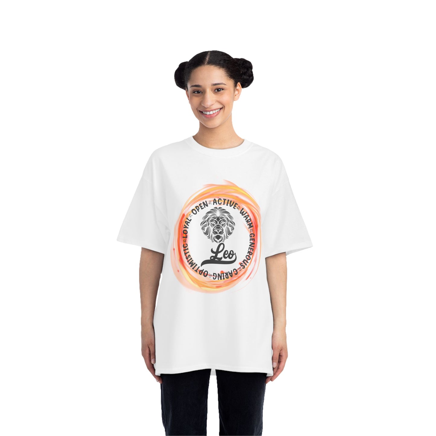 Leo T-Shirt: (Hanes Beefy-T 100% Preshrunk Cotton Custom Printed by TheGlassyLass.com