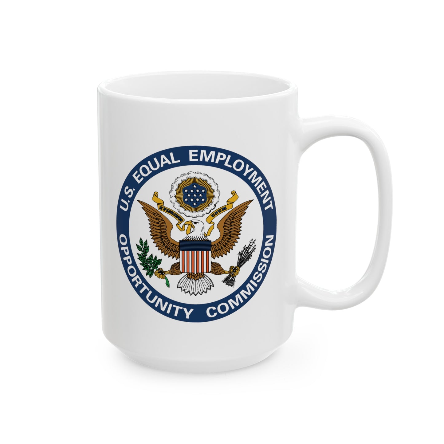 US EEOC Coffee Mug - Double Sided White Ceramic 15oz by TheGlassyLass