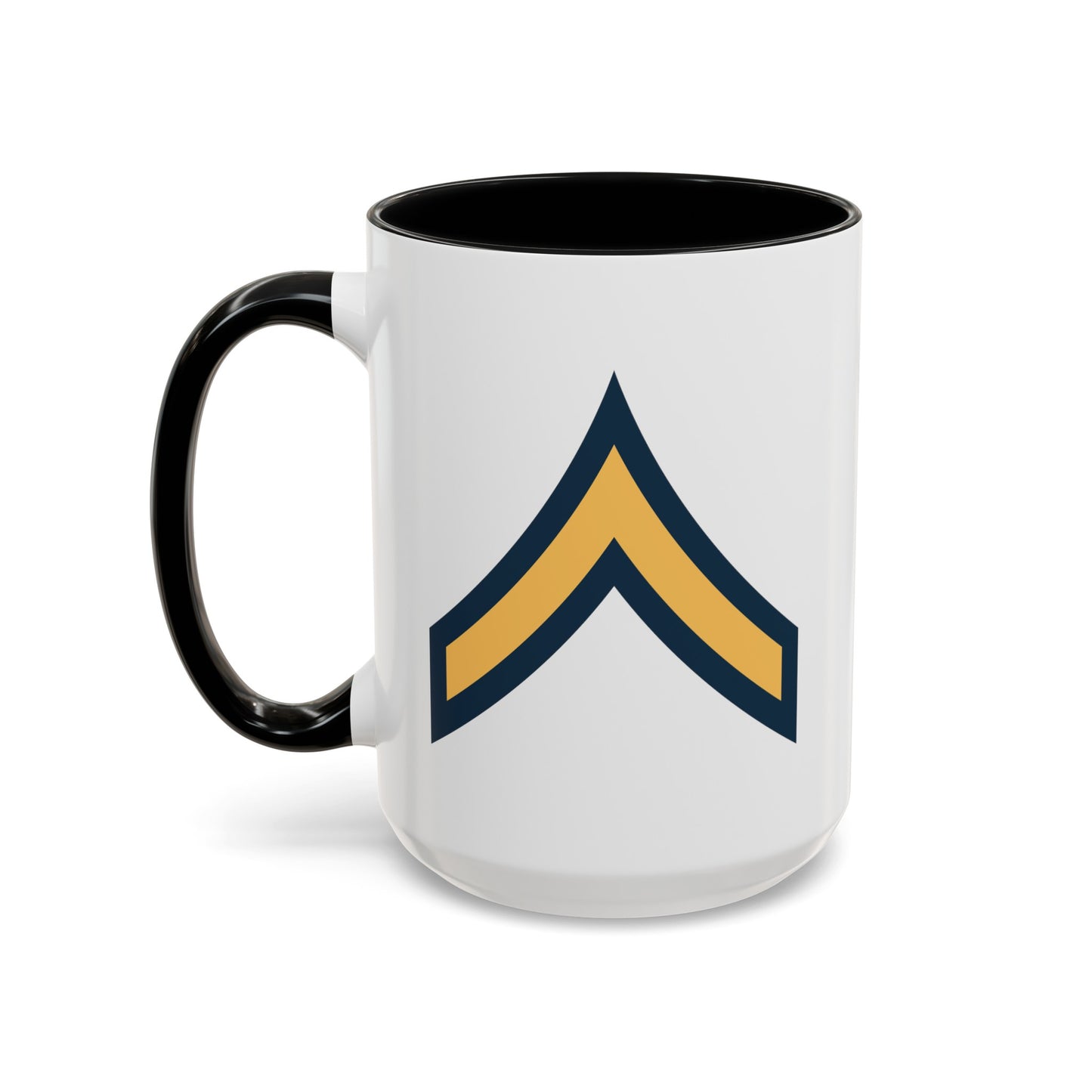US Army General Staff - Double Sided Black Accent White Ceramic Coffee Mug 15oz by TheGlassyLass.com