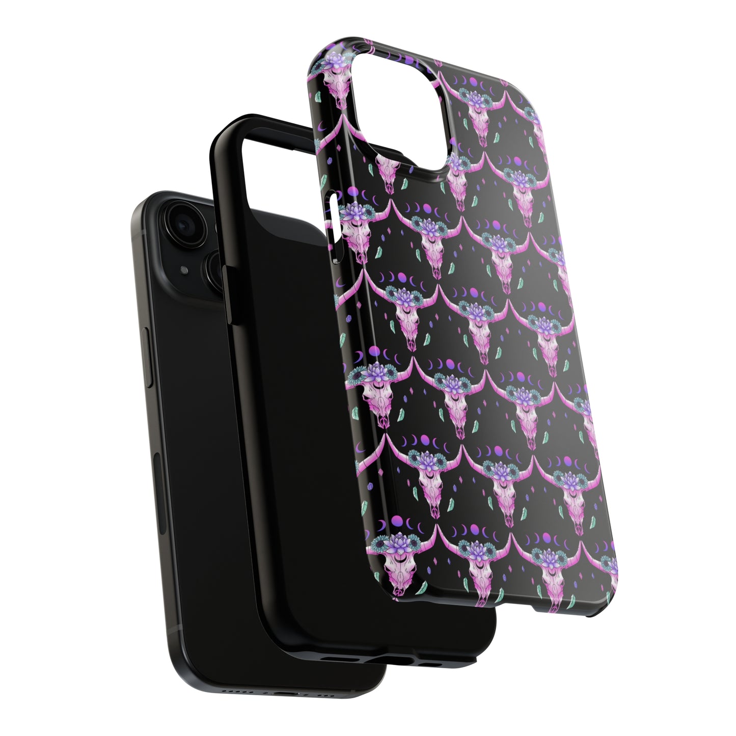 Crystal Skull Moon: iPhone Tough Case Design - Wireless Charging - Superior Protection - Original Graphics by TheGlassyLass.com