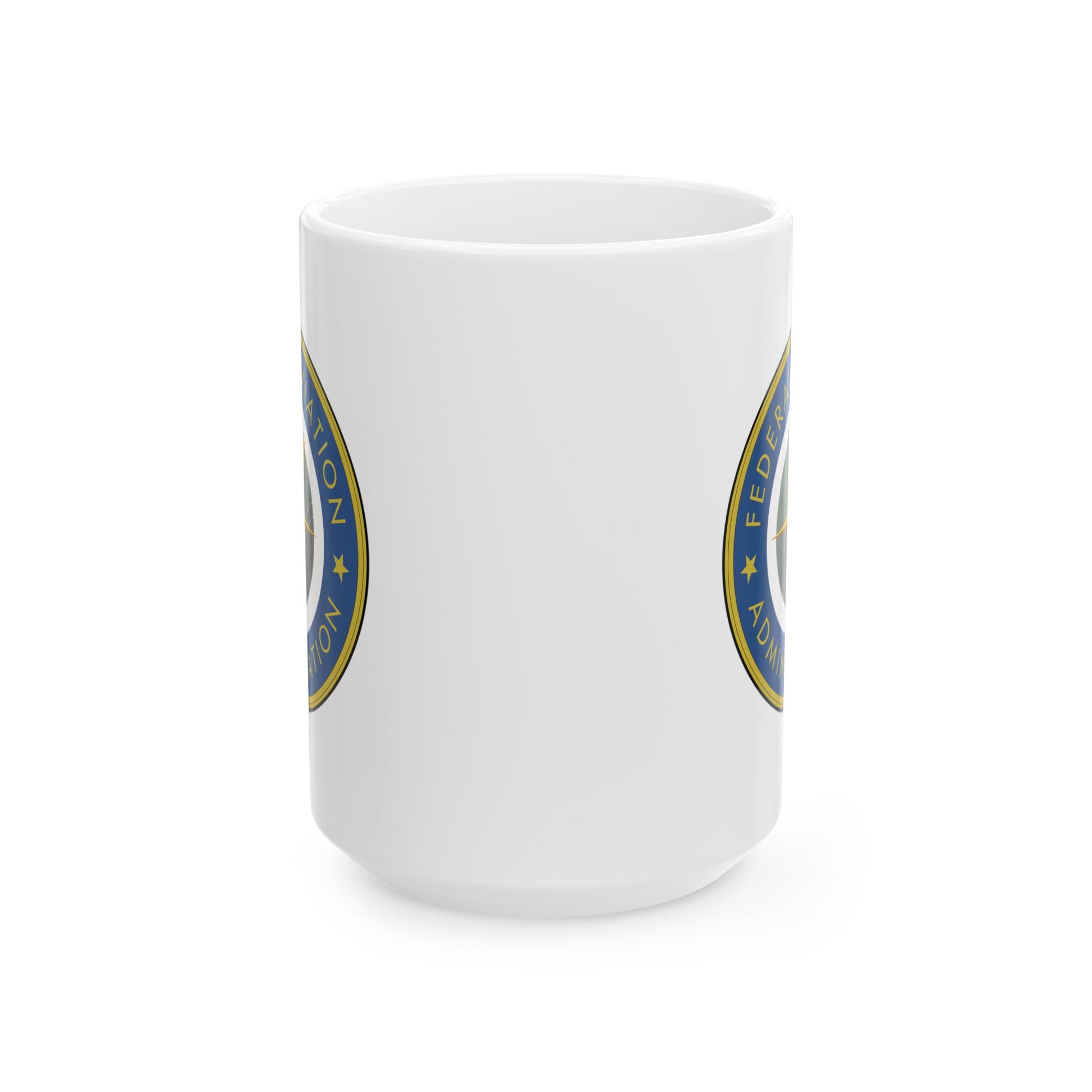 Federal Aviation Administration (FAA) Coffee Mug - Double Sided White Ceramic 15oz by TheGlassyLass.com