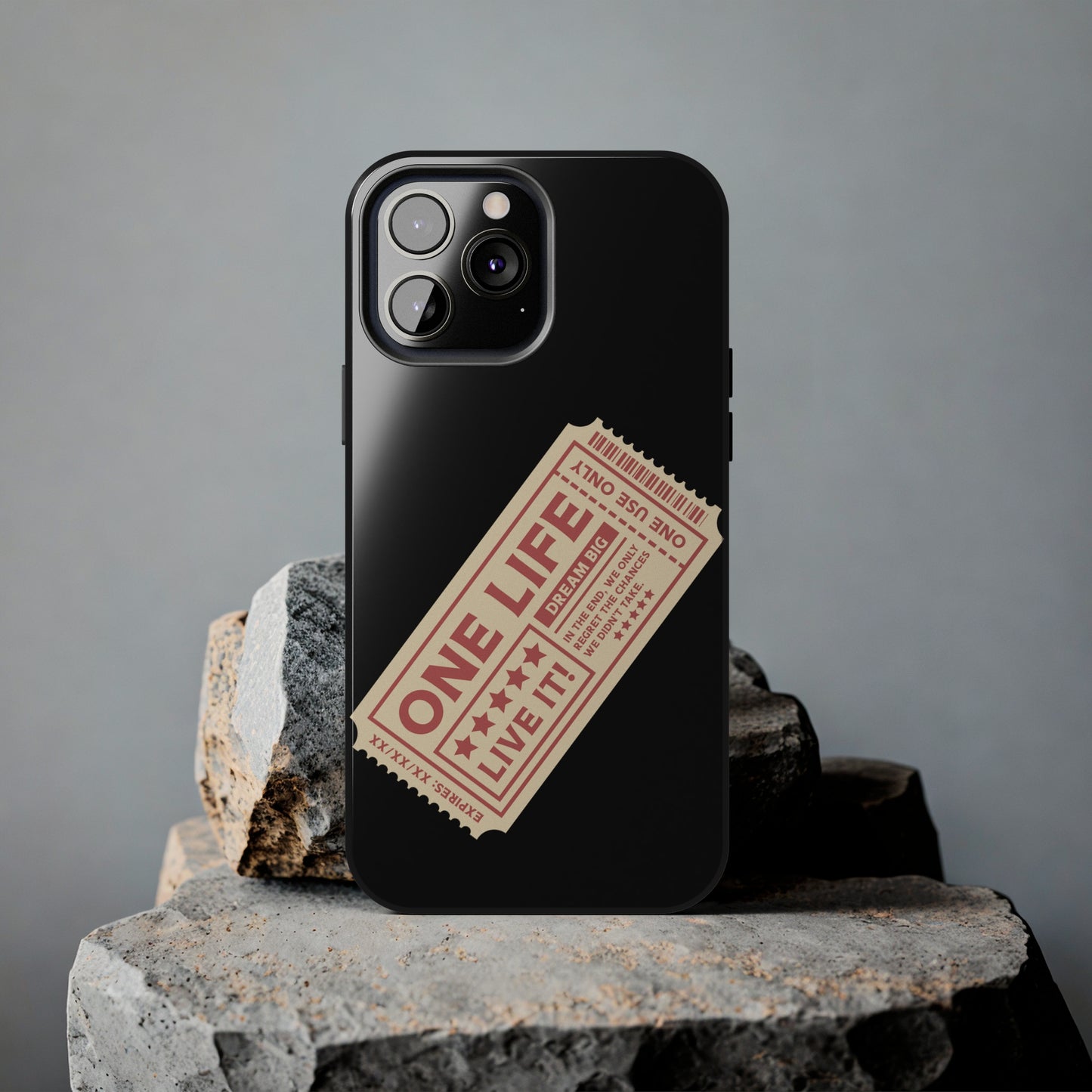 Ticket to Life: iPhone Tough Case Design - Wireless Charging - Superior Protection - Original Designs by TheGlassyLass.com