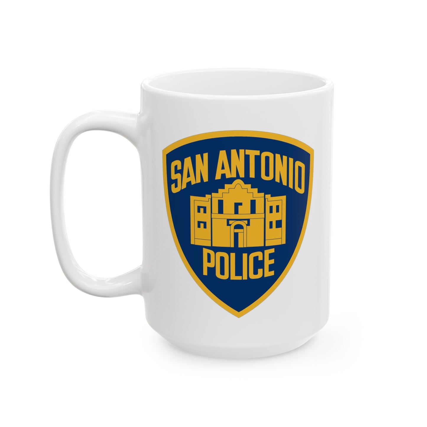 San Antonio Police Coffee Mug - Double Sided White Ceramic 15oz by TheGlassyLass.com