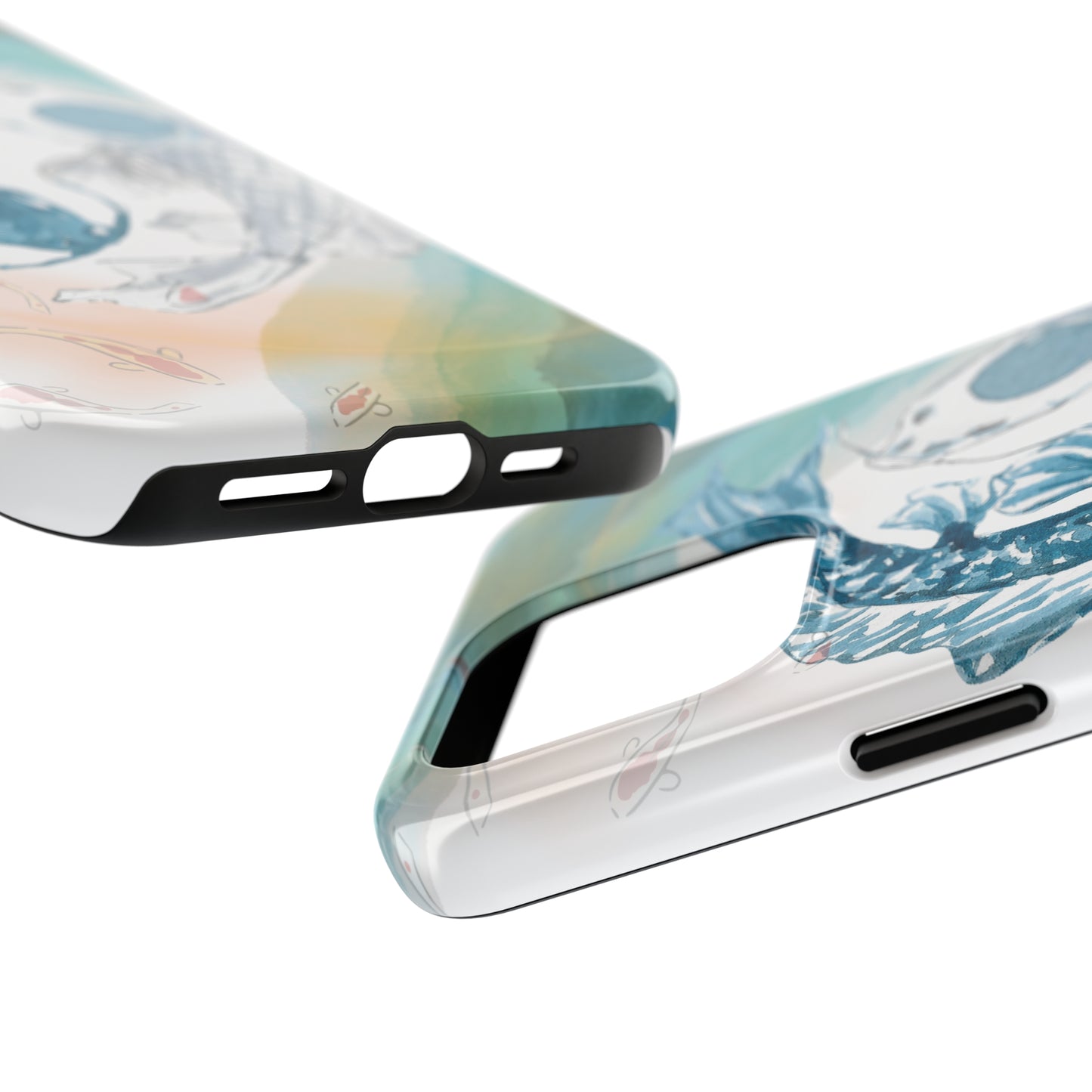 Koi Fish Custom Printed iPhone case by TheGlassyLass.com