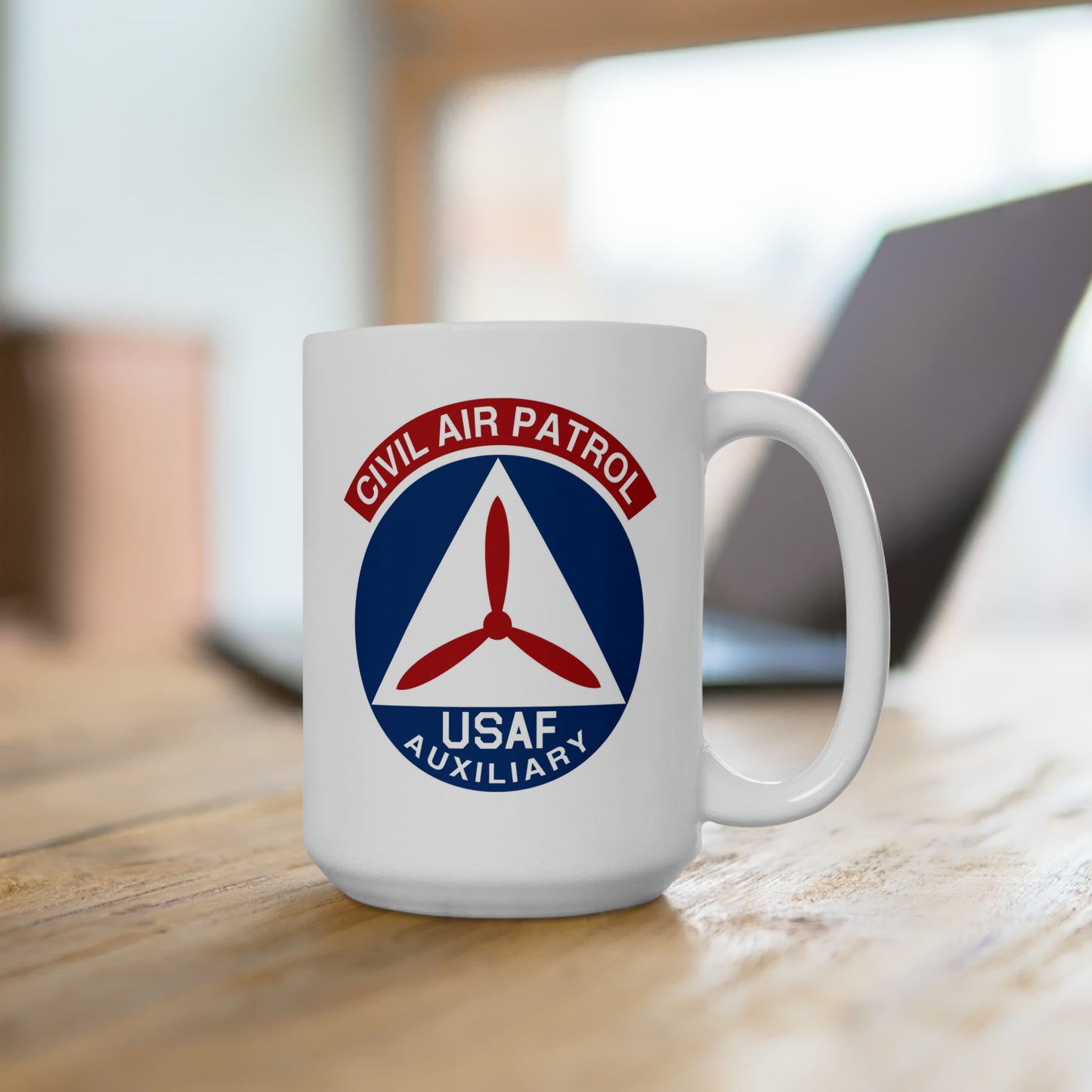 Civil Air Patrol Coffee Mug - Double Sided White Ceramic 15oz by TheGlassyLass