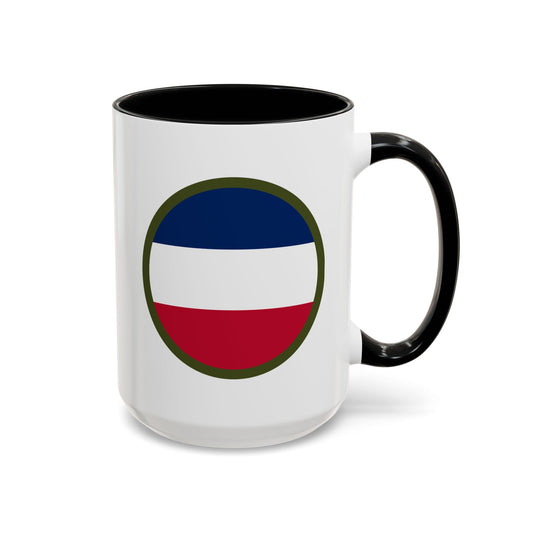 Army Forces Command (FORSCOM) Insignia Coffee Mug - Double Sided Black Accent Ceramic 15oz - by TheGlassyLass.com