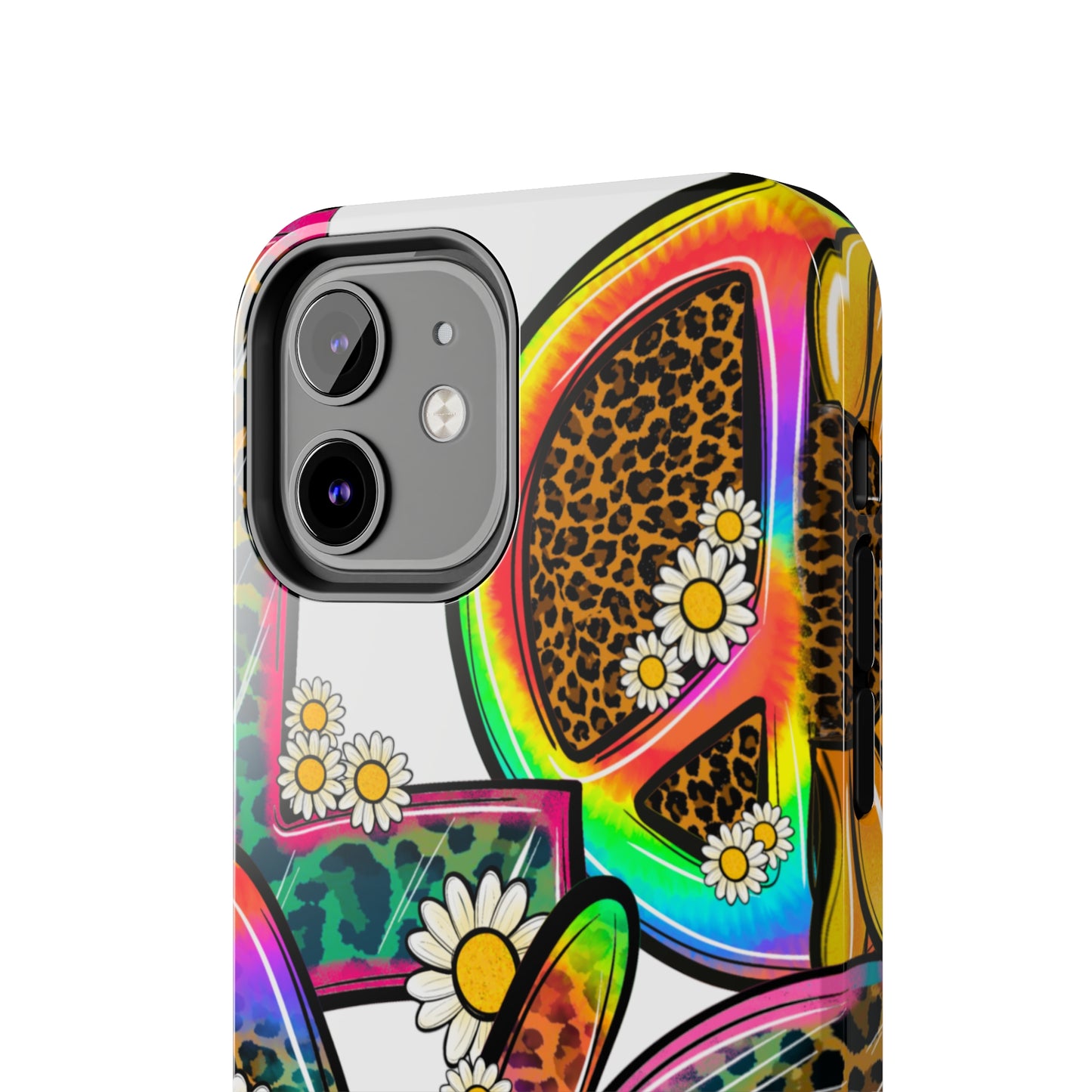 Peace & Love: iPhone Tough Case Design - Wireless Charging - Superior Protection - Original Graphics by TheGlassyLass.com