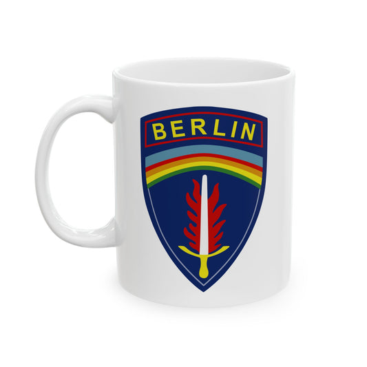 US Army Berlin Brigade Insignia - Double Sided White Ceramic Coffee Mug 11oz by TheGlassyLass.com