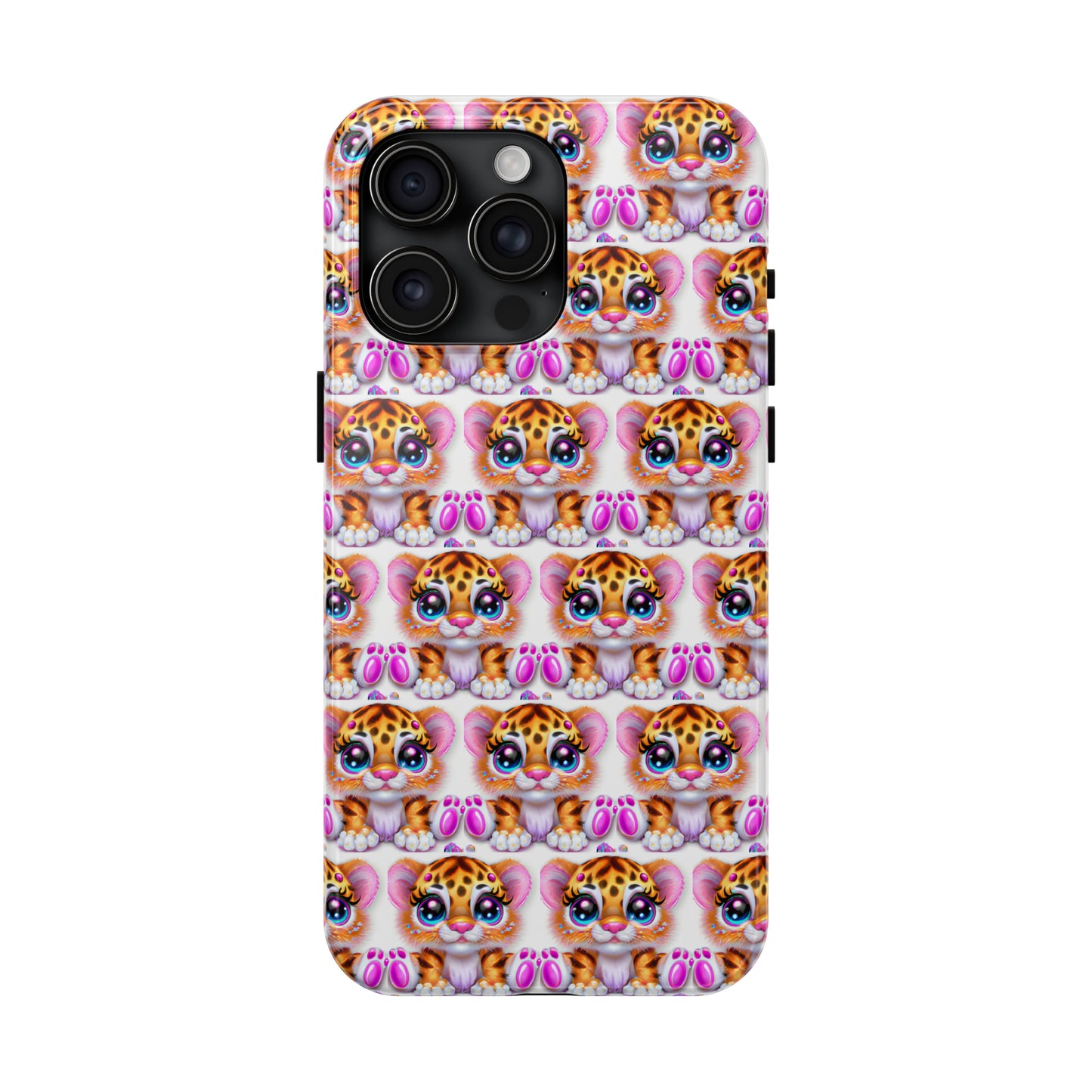 Tiger Cub: iPhone Tough Case Design - Wireless Charging - Superior Protection - Original Designs by TheGlassyLass.com