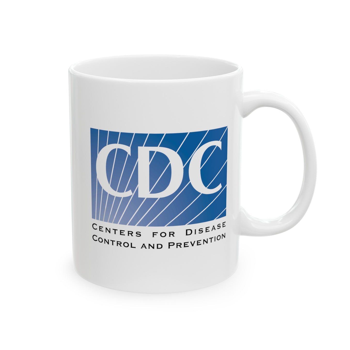 CDC Coffee Mug - Double Sided White Ceramic 11oz by TheGlassyLass.com
