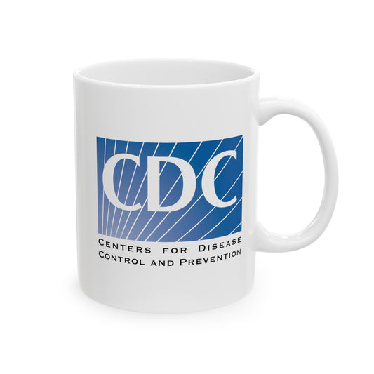 CDC Coffee Mug - Double Sided White Ceramic 11oz by TheGlassyLass.com