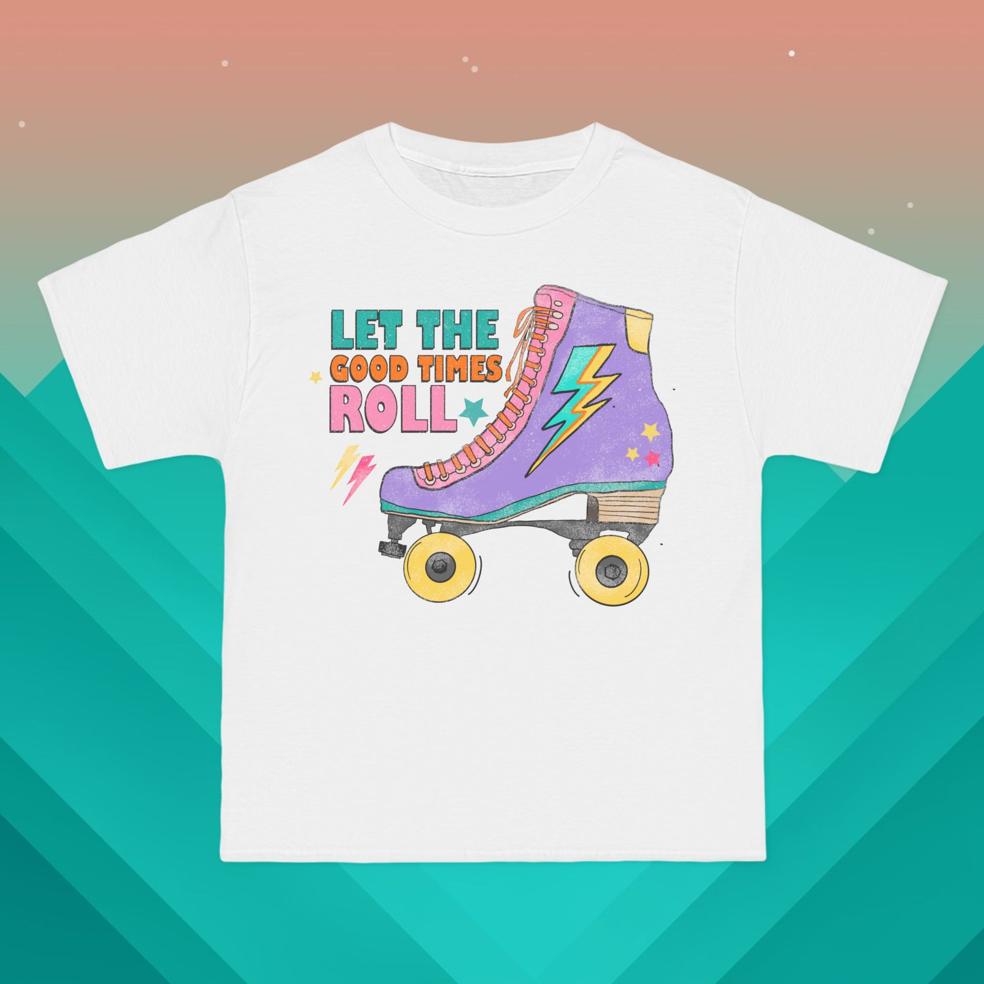 Let The Good Times Roll T-Shirt: (Hanes Beefy-T 100% Preshrunk Cotton Custom Printed by TheGlassyLass.com