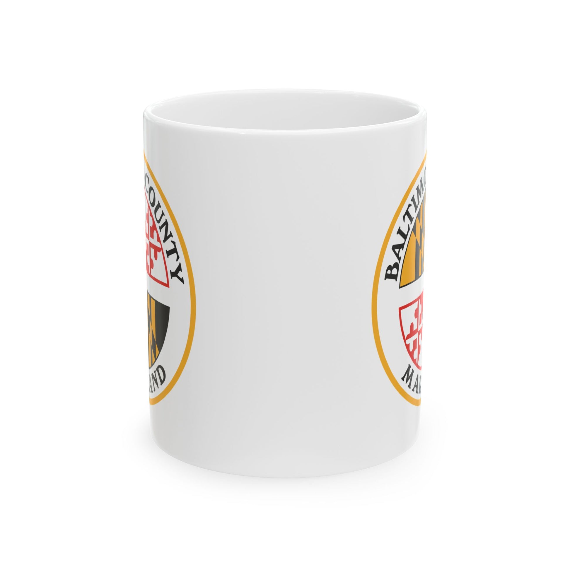 Baltimore County Coffee Mug - Double Sided Print, White Ceramic, 11oz by TheGlassyLass.com