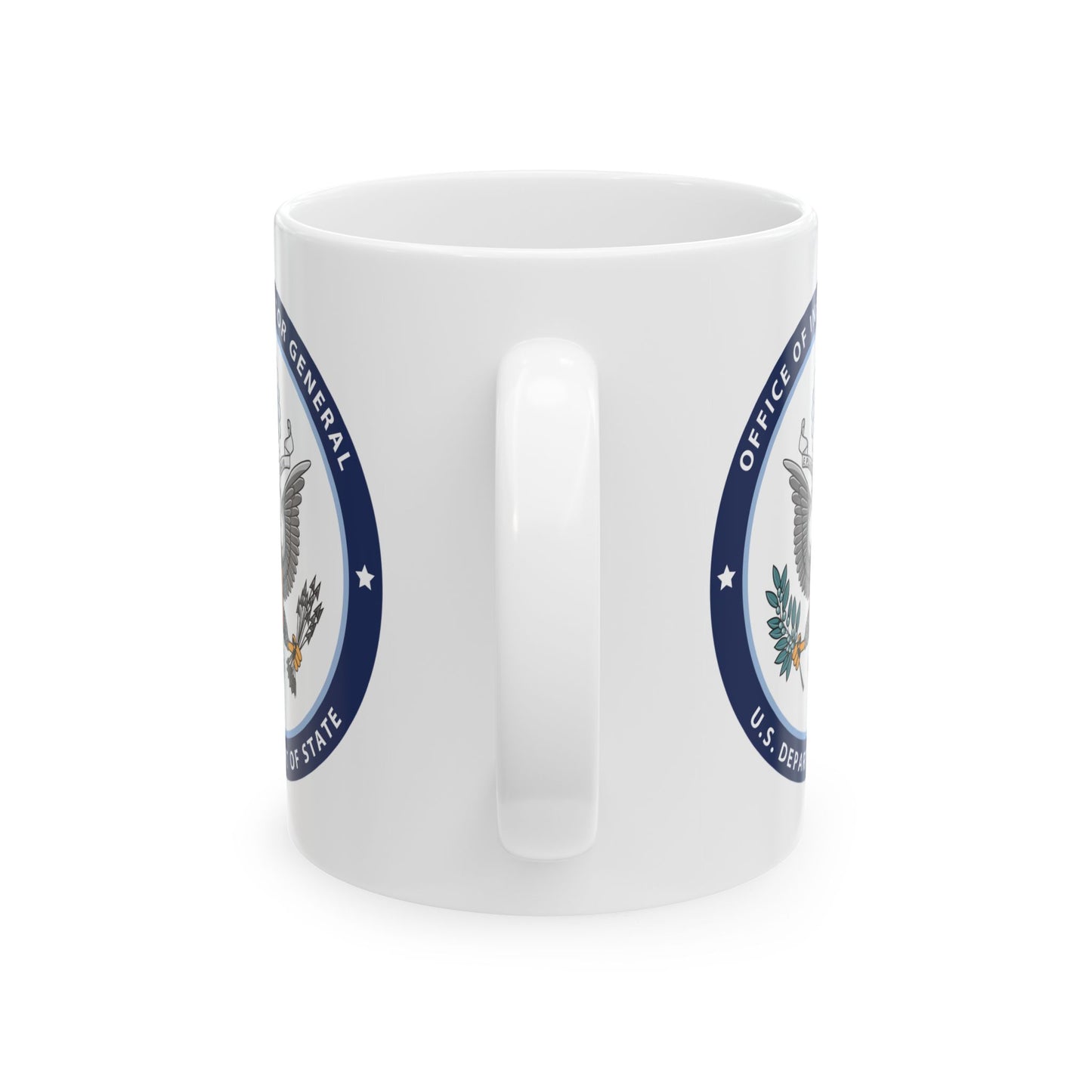 Office of Inspector General Seal Coffee Mug - Double Sided Print, White Ceramic, 11oz by TheGlassyLass.com