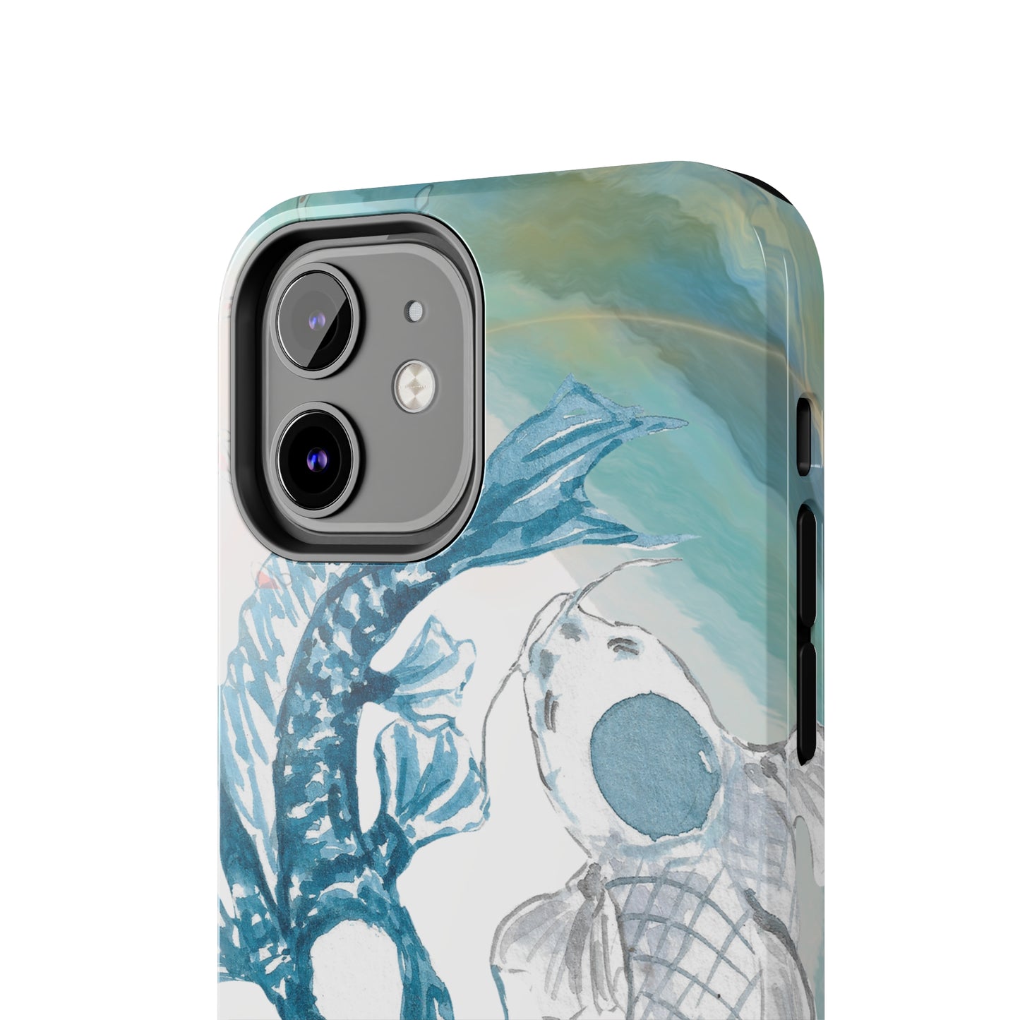 Koi Fish Custom Printed iPhone case by TheGlassyLass.com