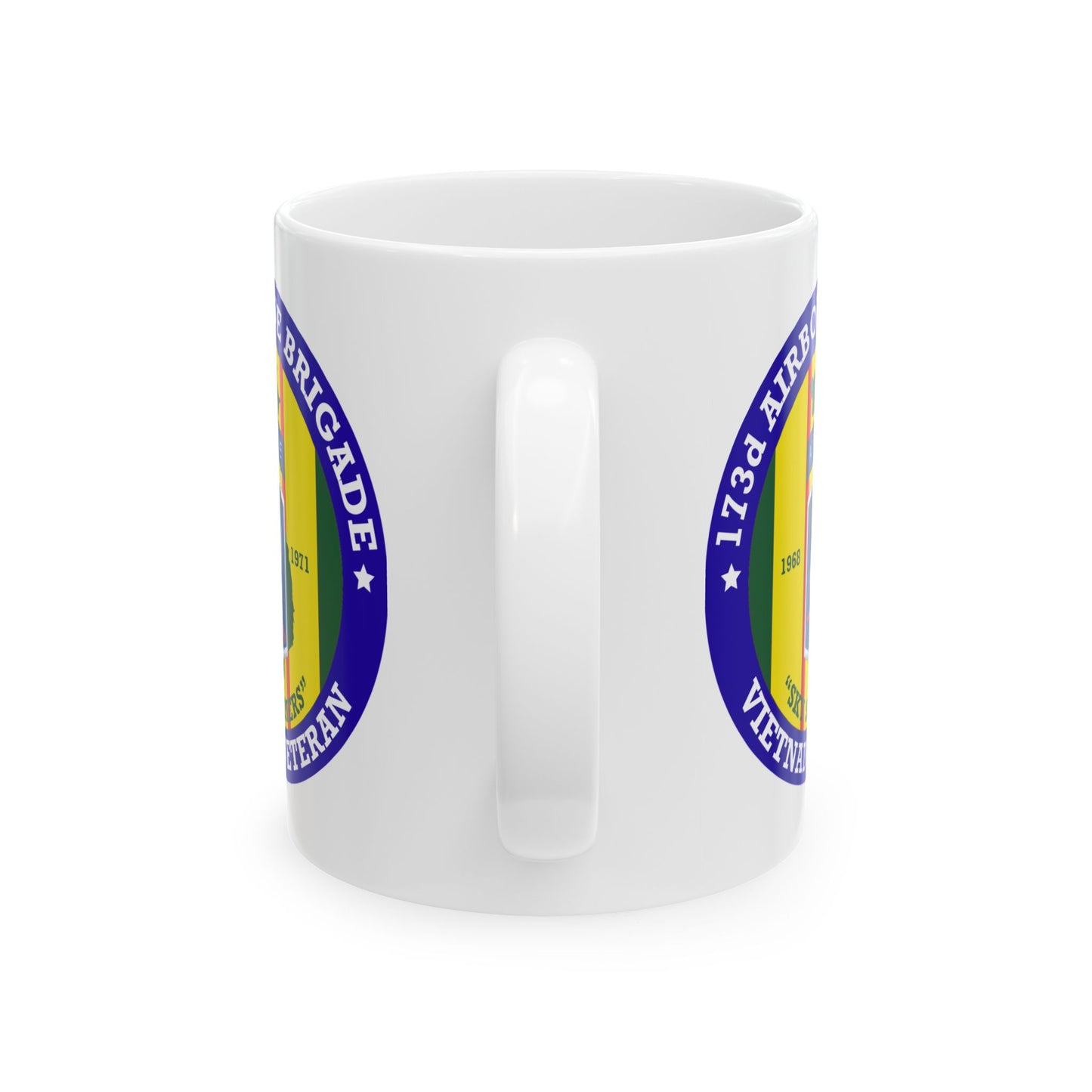 173rd Airborne Brigade Seal Coffee Mug - Double Sided Print, White Ceramic, 11oz by TheGlassyLass.com