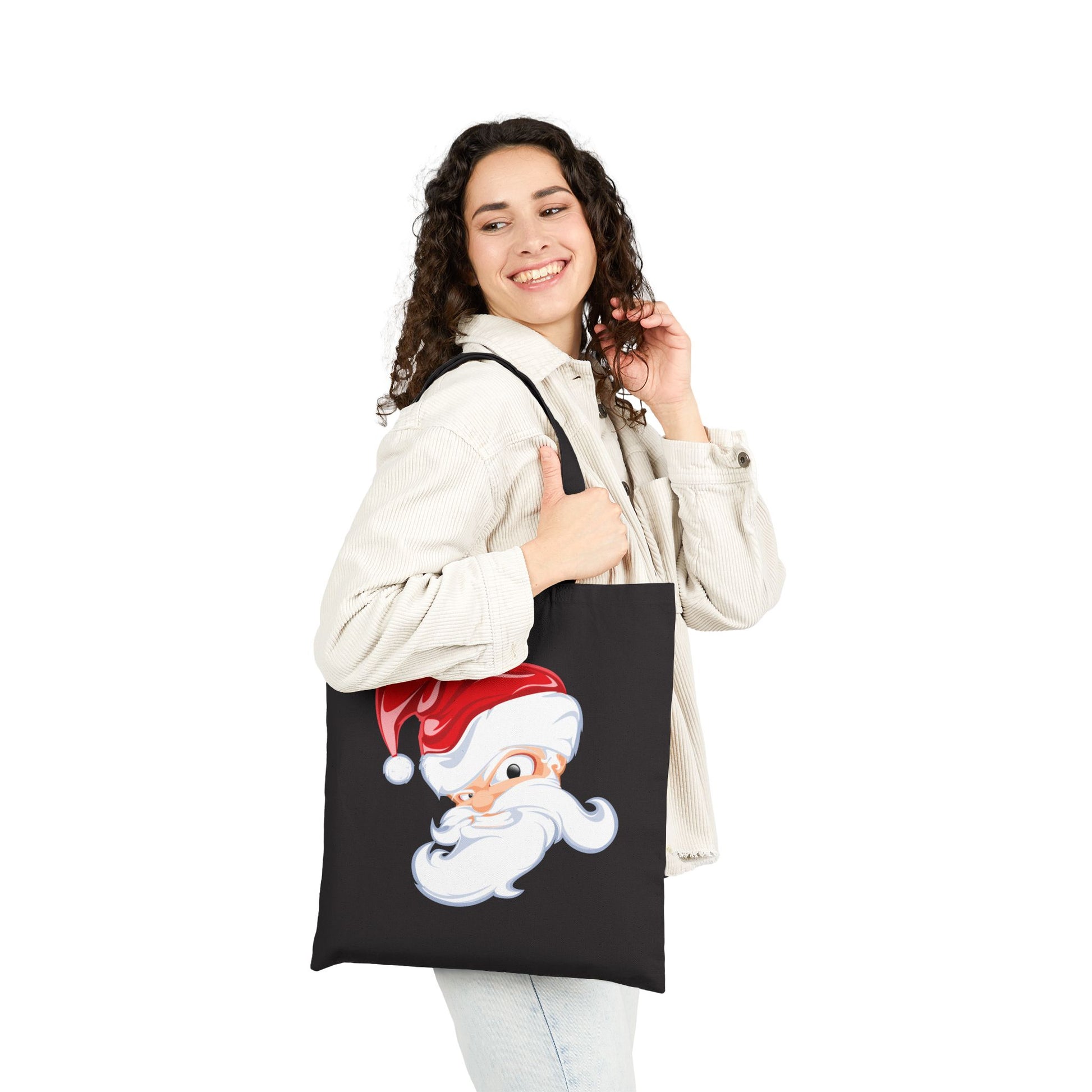 Angry Santa Tote Bag - Heavyweight 100% Cotton Canvas by TheGlassyLass.com