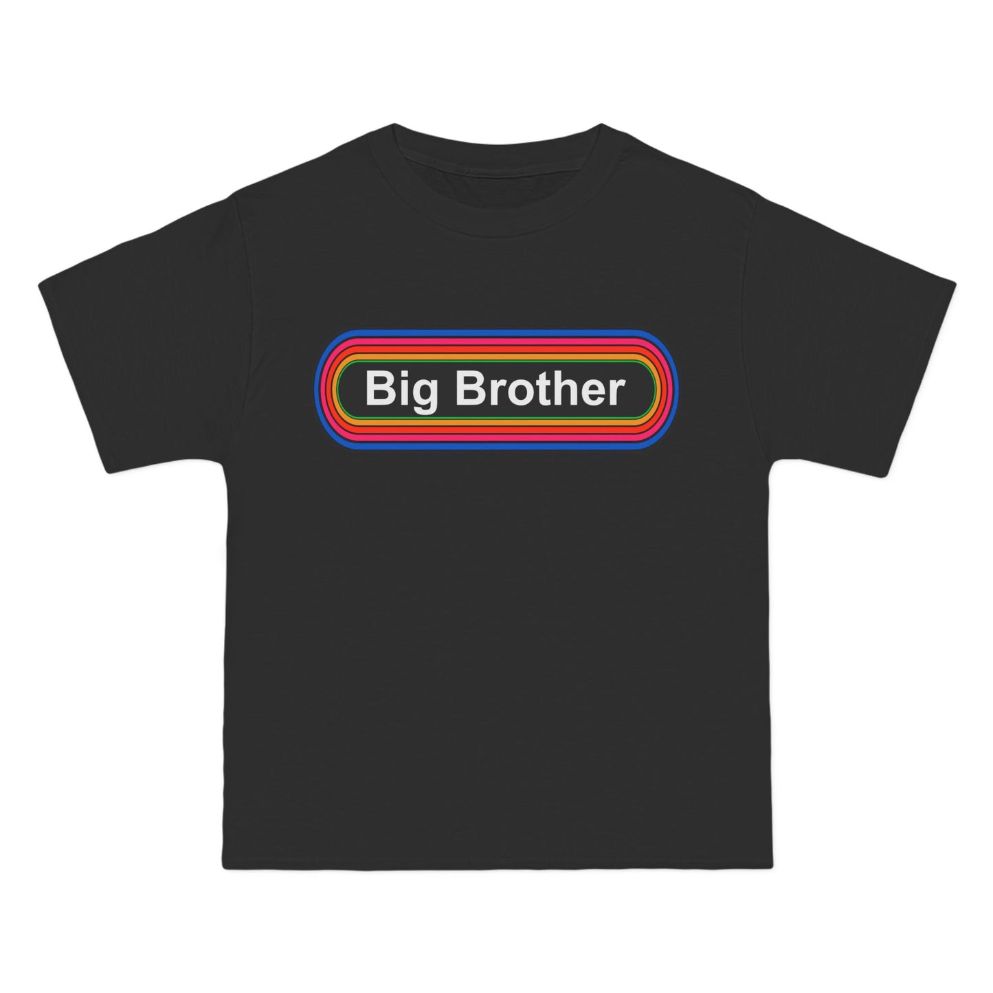 Big Brother T-Shirt: (Hanes Beefy-T 100% Preshrunk Cotton Custom Printed by TheGlassyLass.com