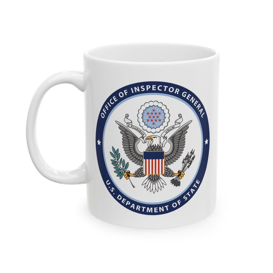Office of Inspector General Seal Coffee Mug - Double Sided Print, White Ceramic, 11oz by TheGlassyLass.com