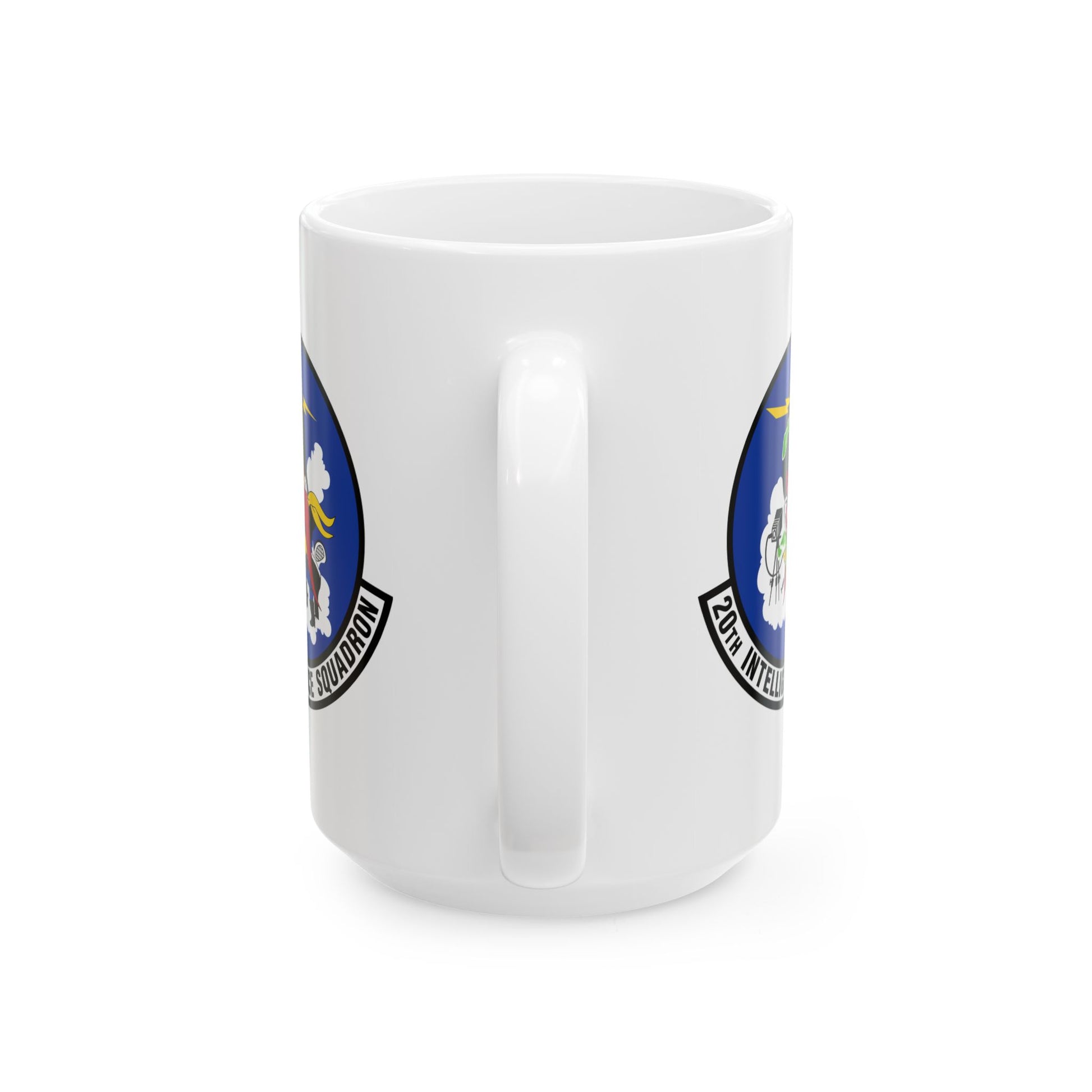 20th Intelligence Squadron Coffee Mug - Double Sided Print, White Ceramic, 15oz by TheGlassyLass.com