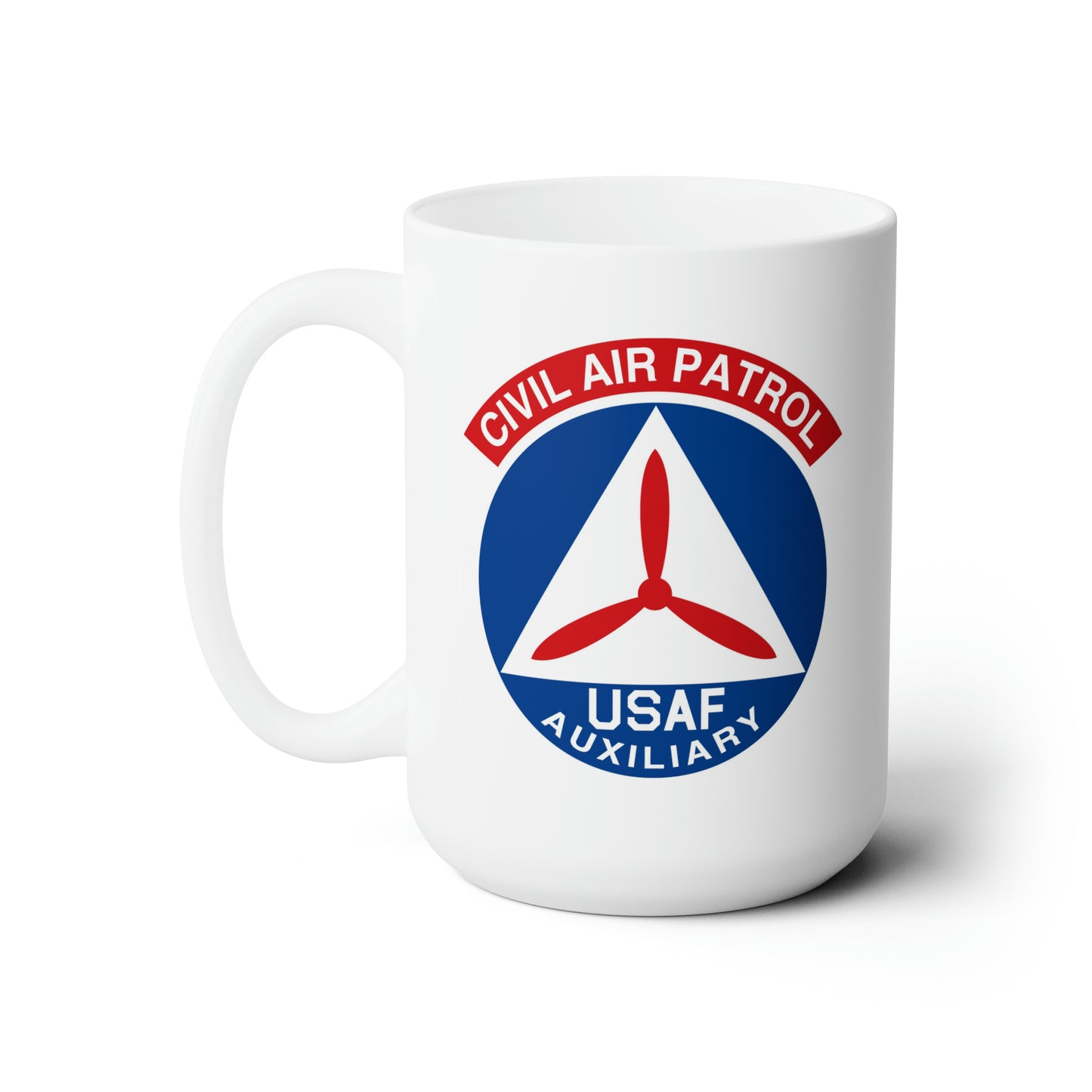 Civil Air Patrol Coffee Mug - Double Sided White Ceramic 15oz by TheGlassyLass