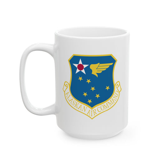 US Air Force Alaskan Air Command - Double Sided White Ceramic Coffee Mug 15oz by TheGlassyLass.com