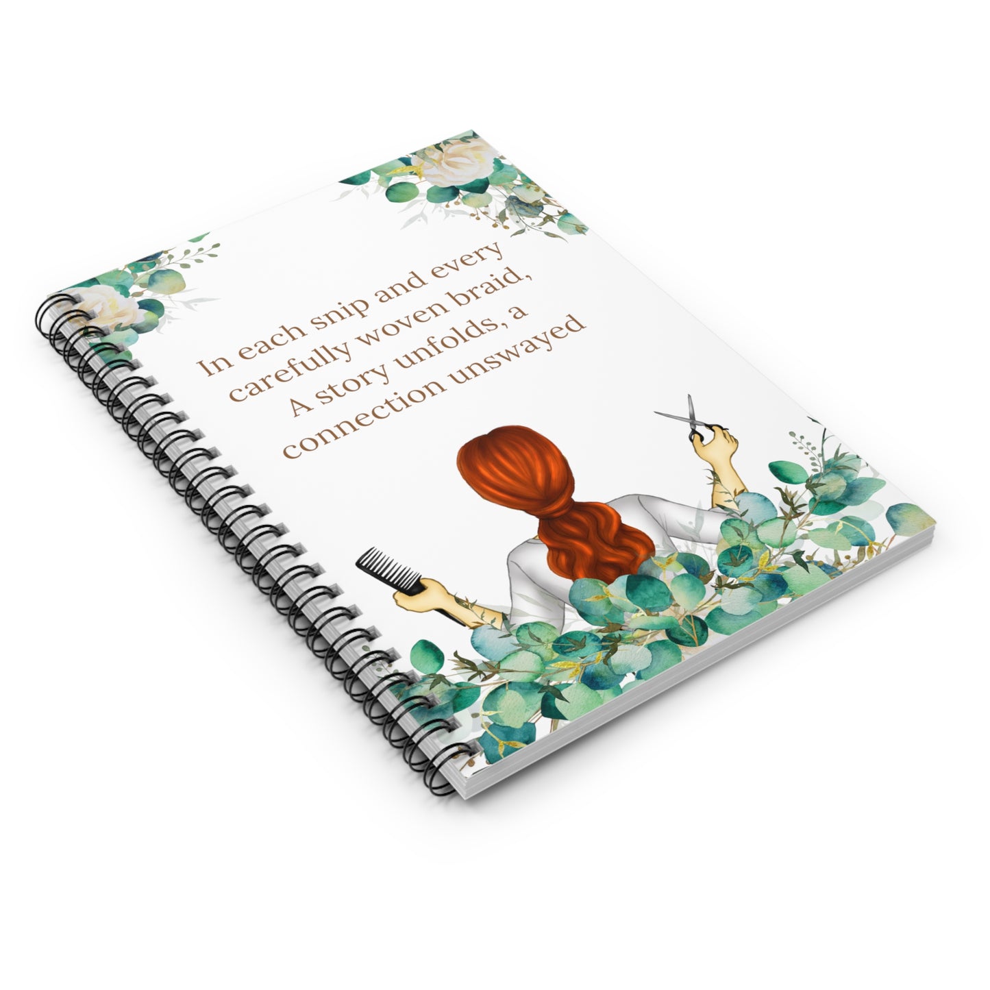 Snip in Time: Spiral Notebook - Log Books - Journals - Diaries - and More Custom Printed by TheGlassyLass