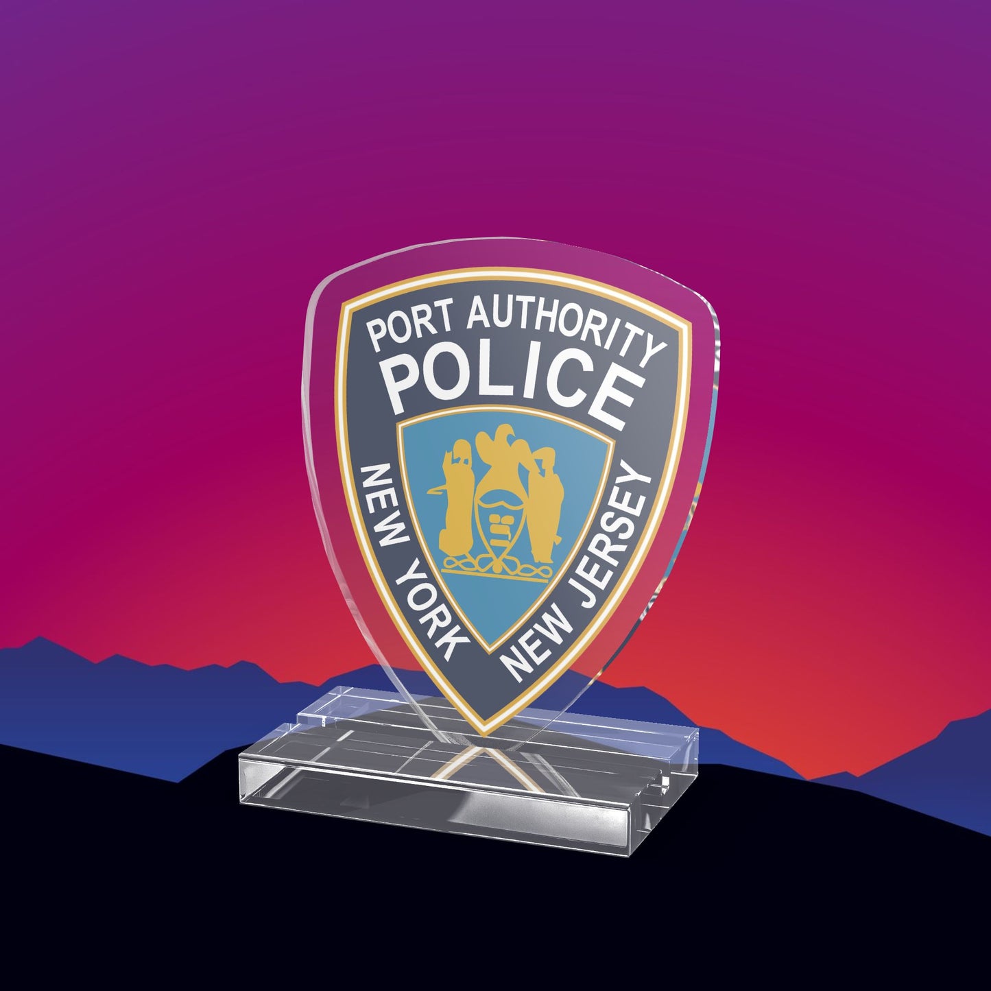 Port Authority Police Acrylic Standee by TheGlassyLass.com